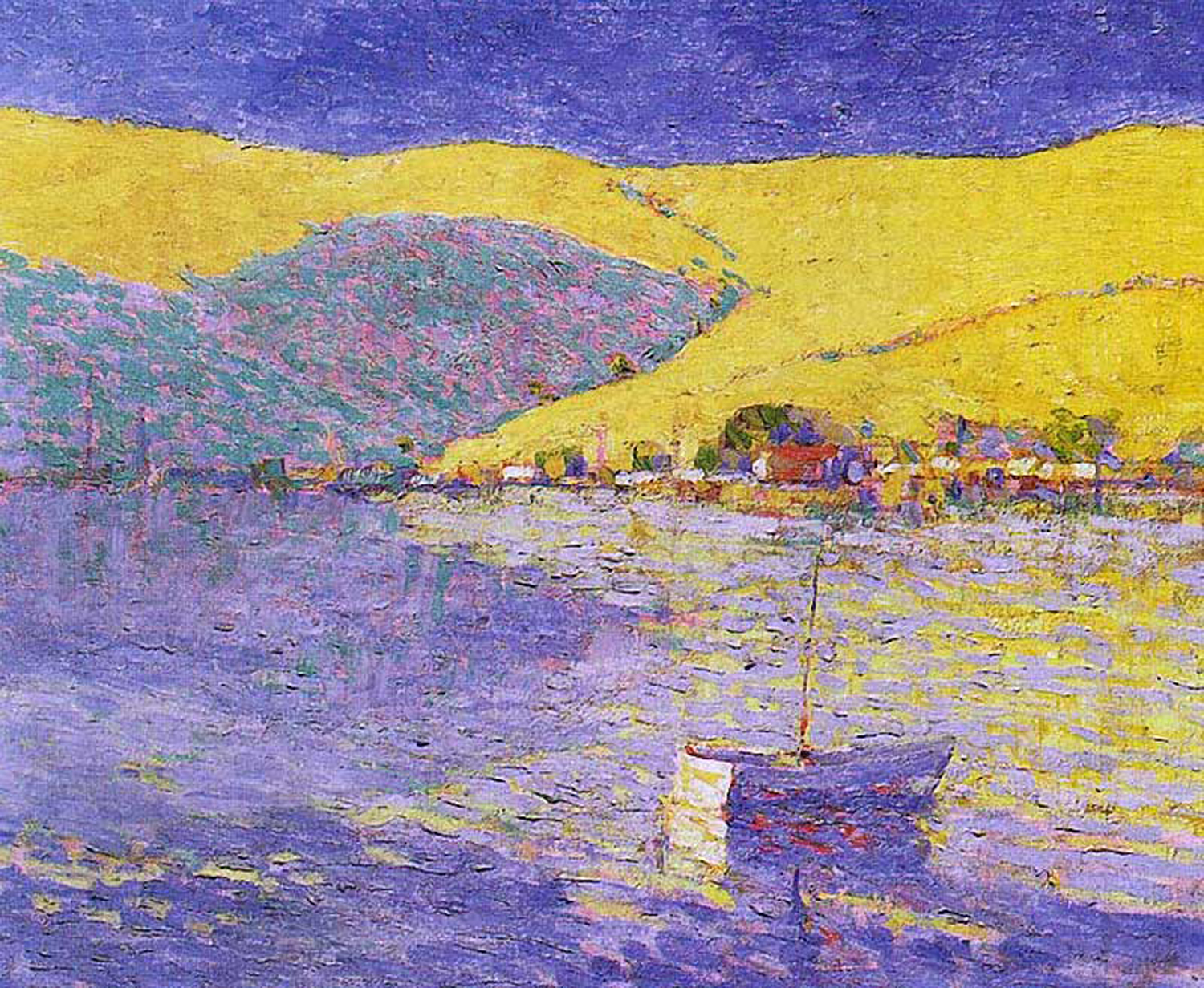 Boat and Yellow Hills, 20th century