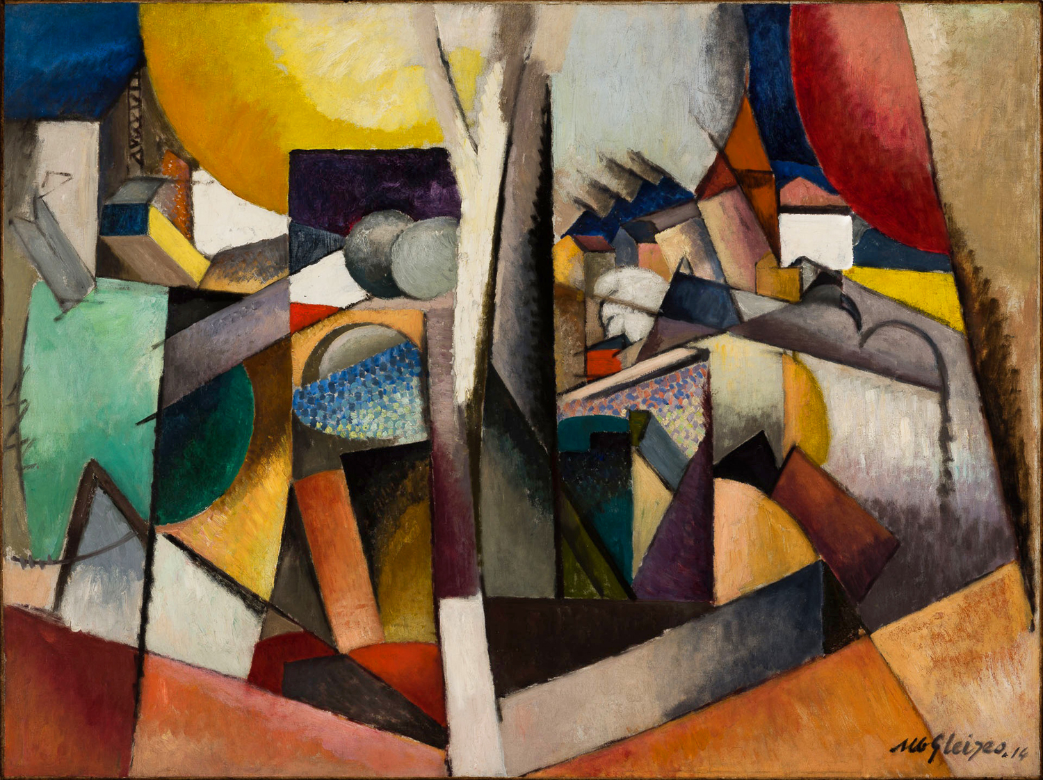 Cubist Landscape, Tree and River, 1914