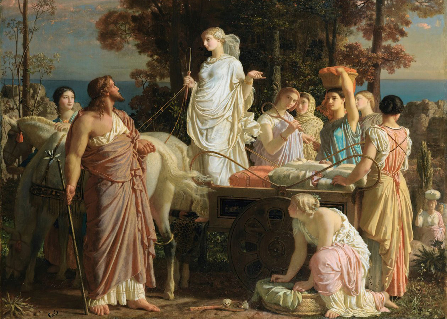 Ulysses and Nausicaa, c. 1853