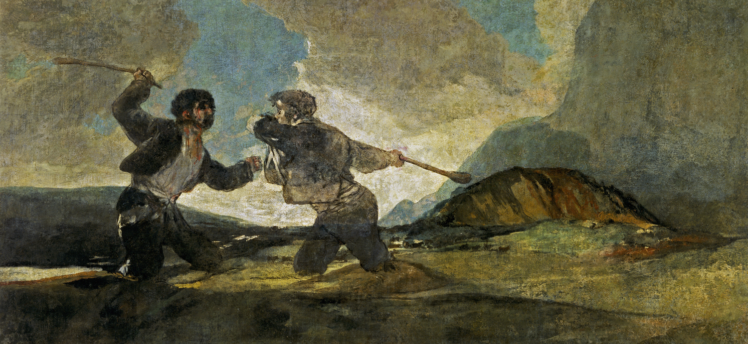 A Fight with Cudgels, c. 1820-23