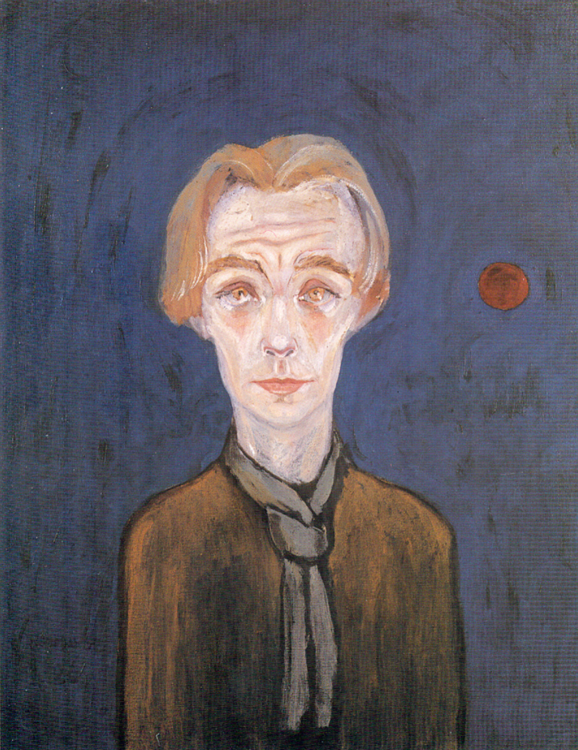 Selbstbildnis mit Rotem Mond (Self-Portrait with Red Moon), 1926