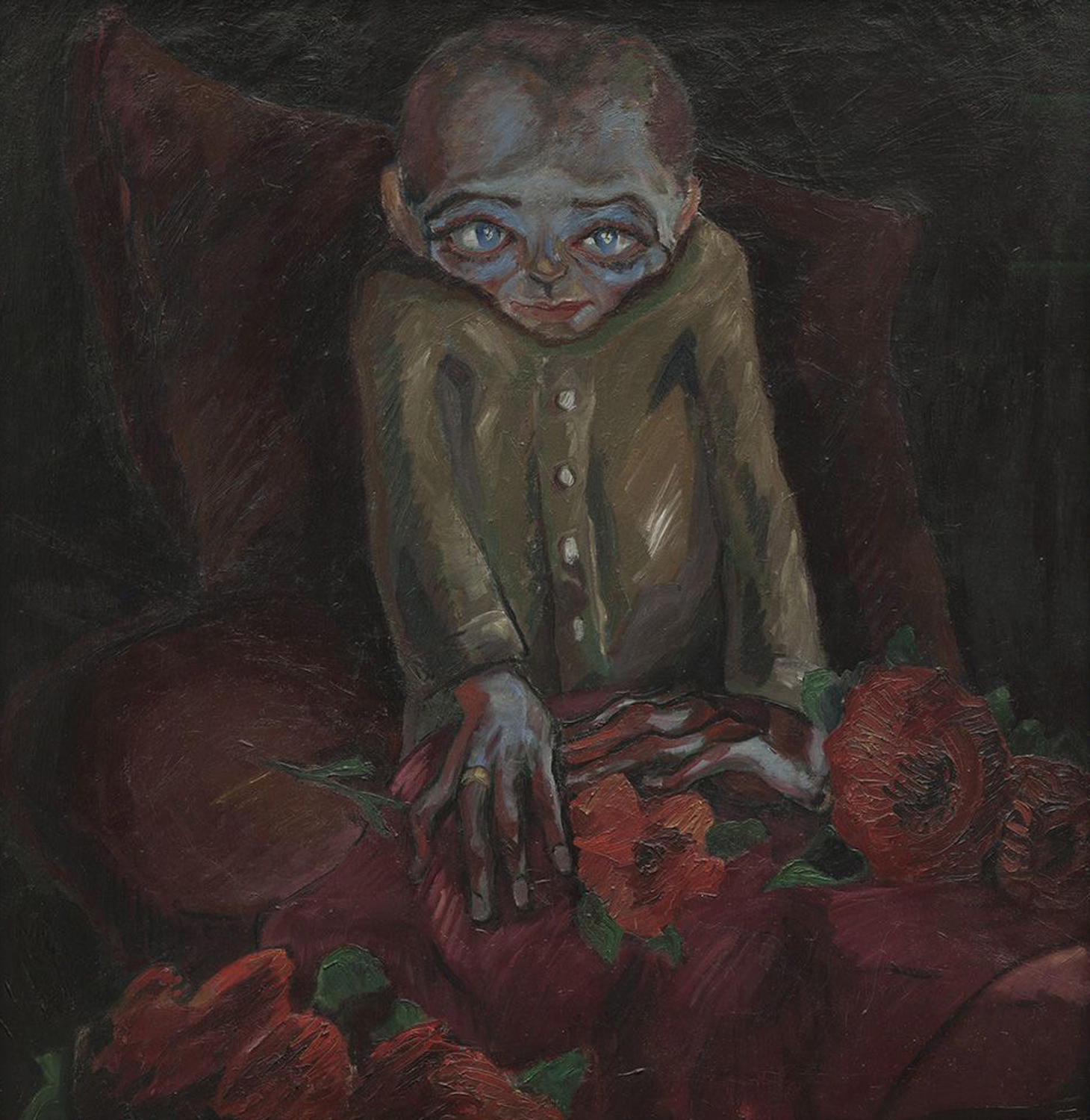 Der Kranke Mit den Blumen (Sick Person with Flowers), 1918