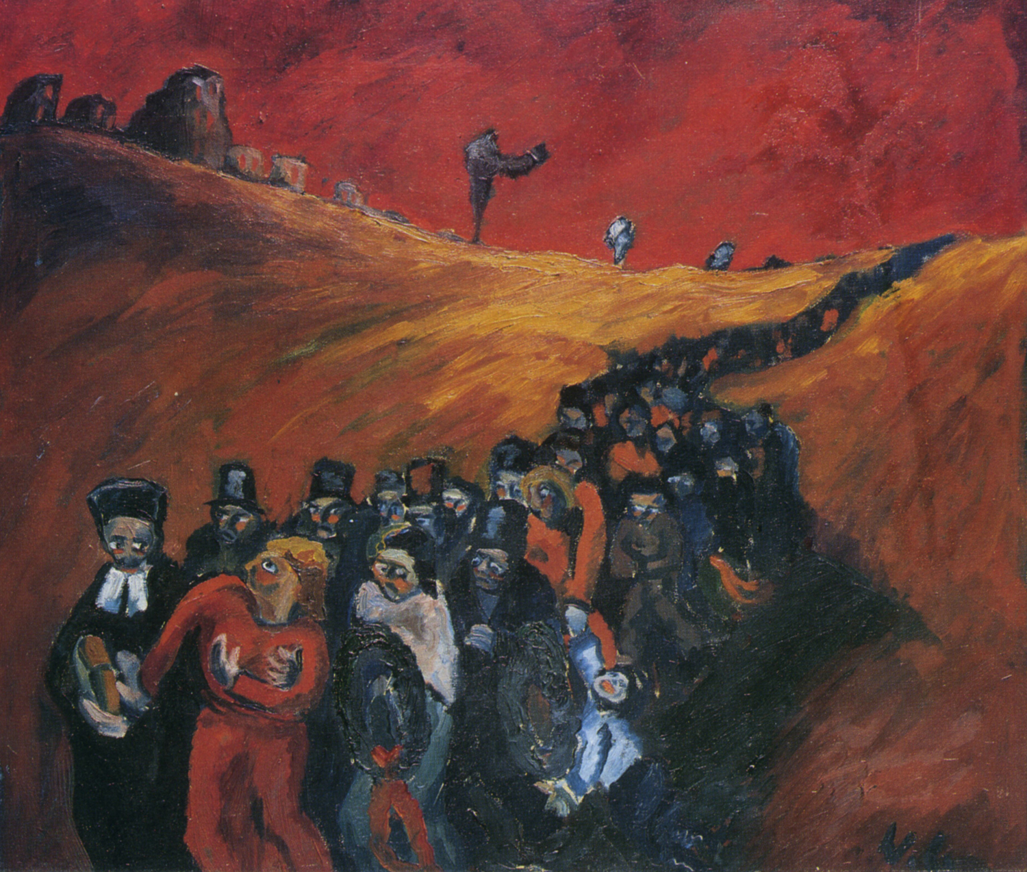 Leichenbegangnis (Funeral Procession), 1917