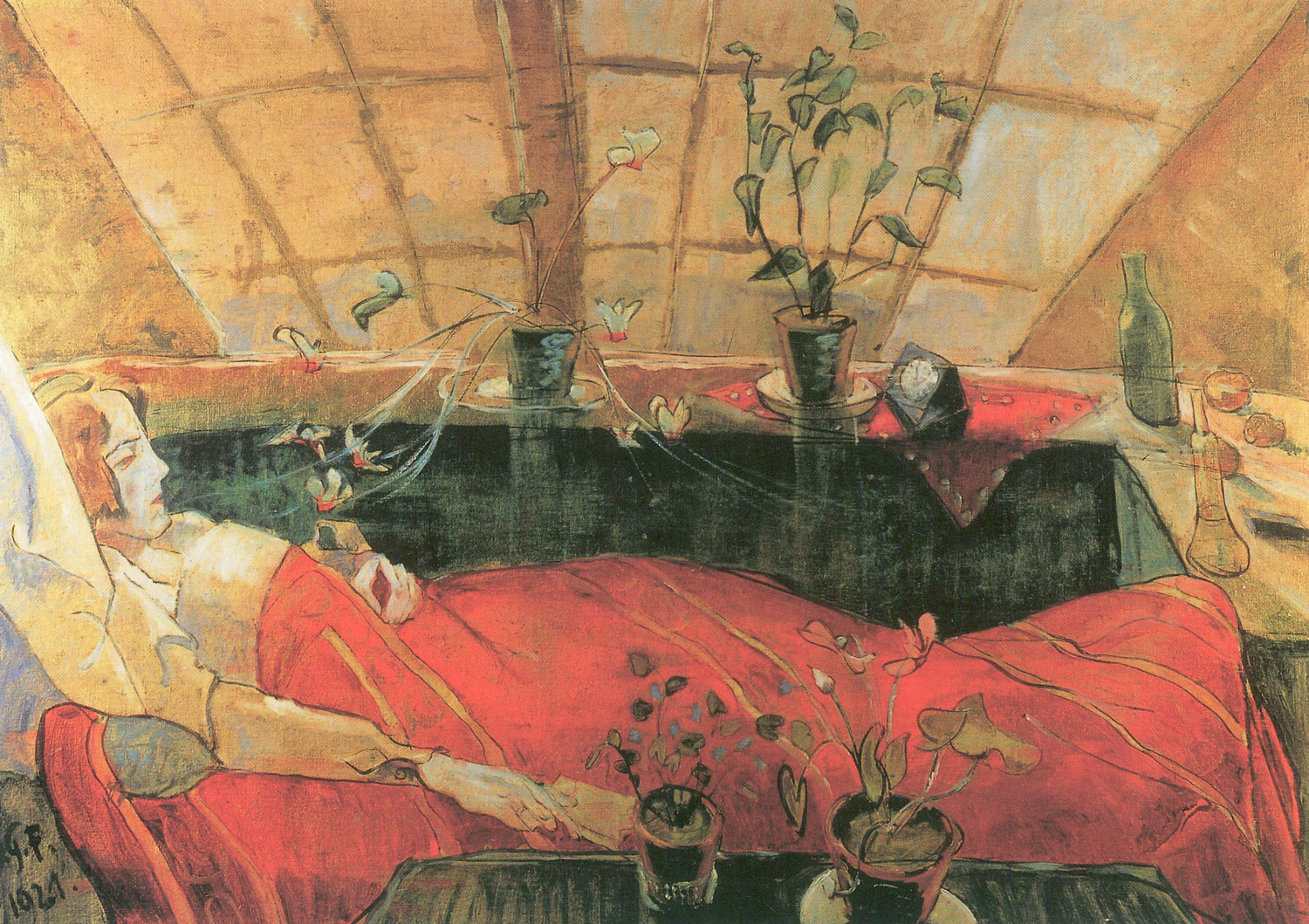 Die Genesende (The Convalescent (Sonia Gramatte)), 1921
