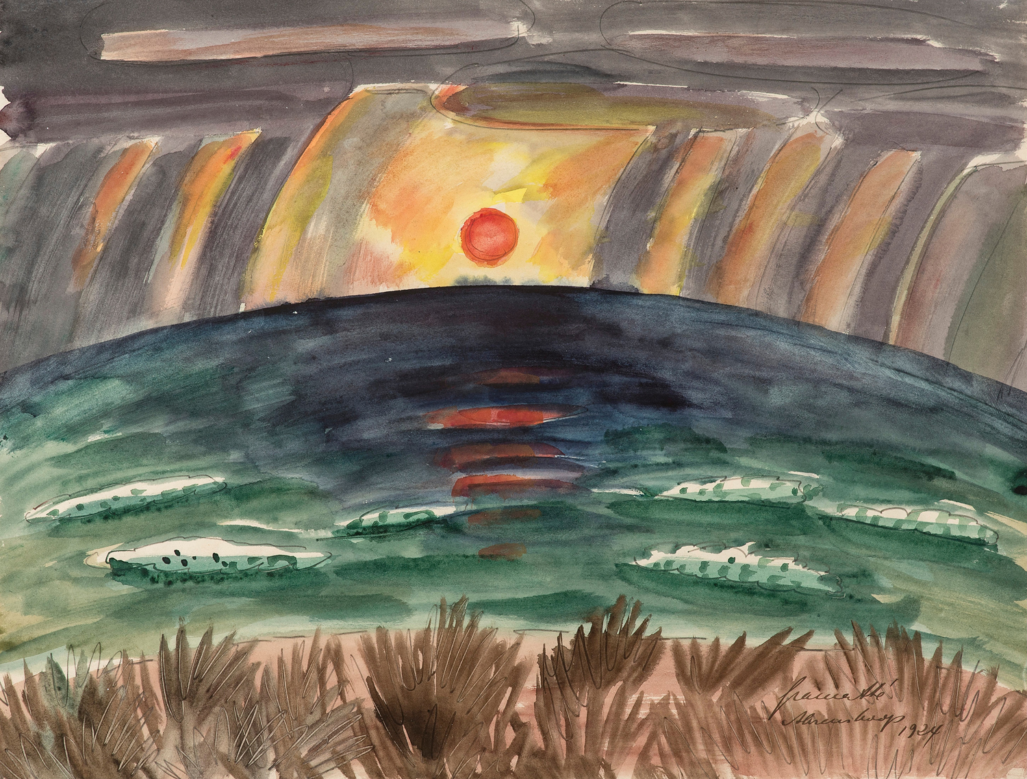 Sunset, Ahrenshoop I, 1924