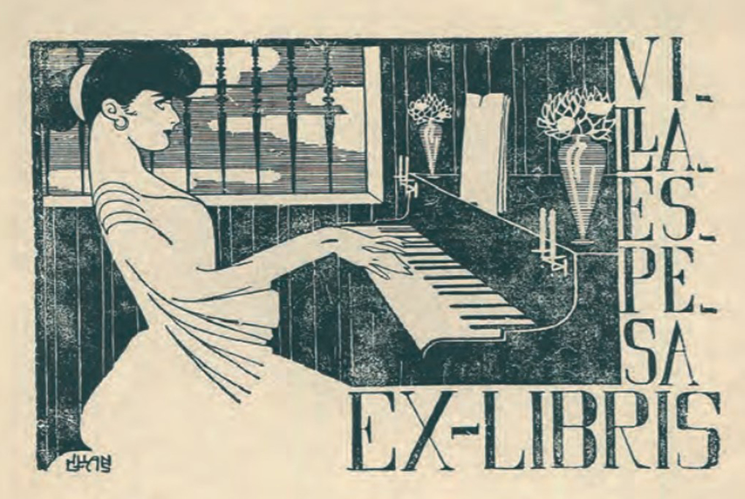 Ex-Libris Francisco Villaespesa, c. 1905