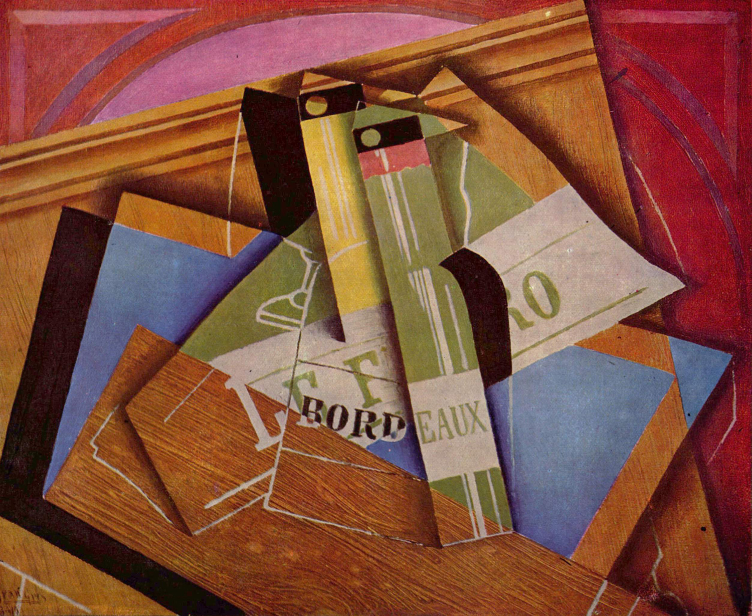 Still Life with Bottle of Bordeaux Wine, 1919