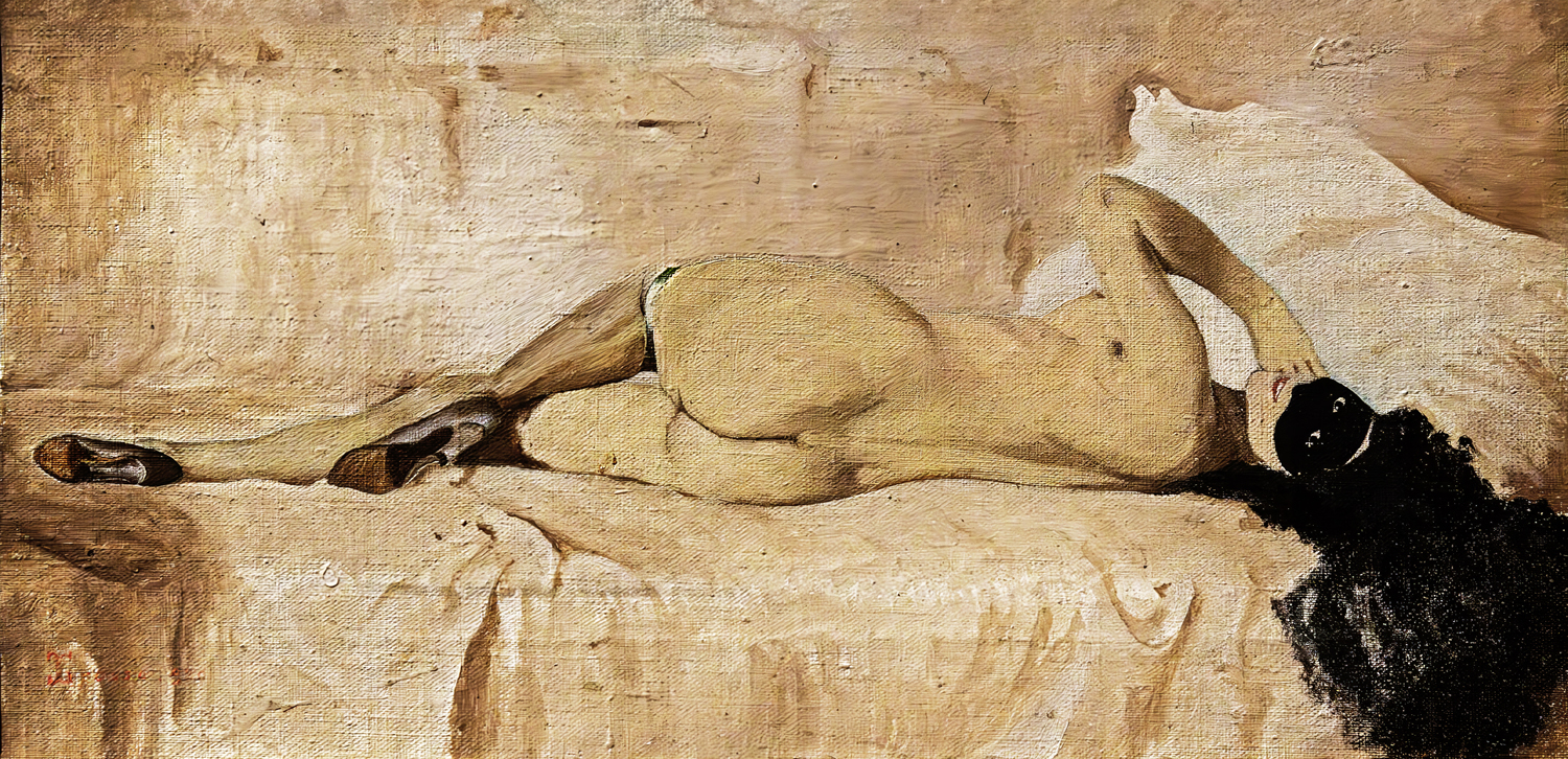 Nude in a Mask, 1885