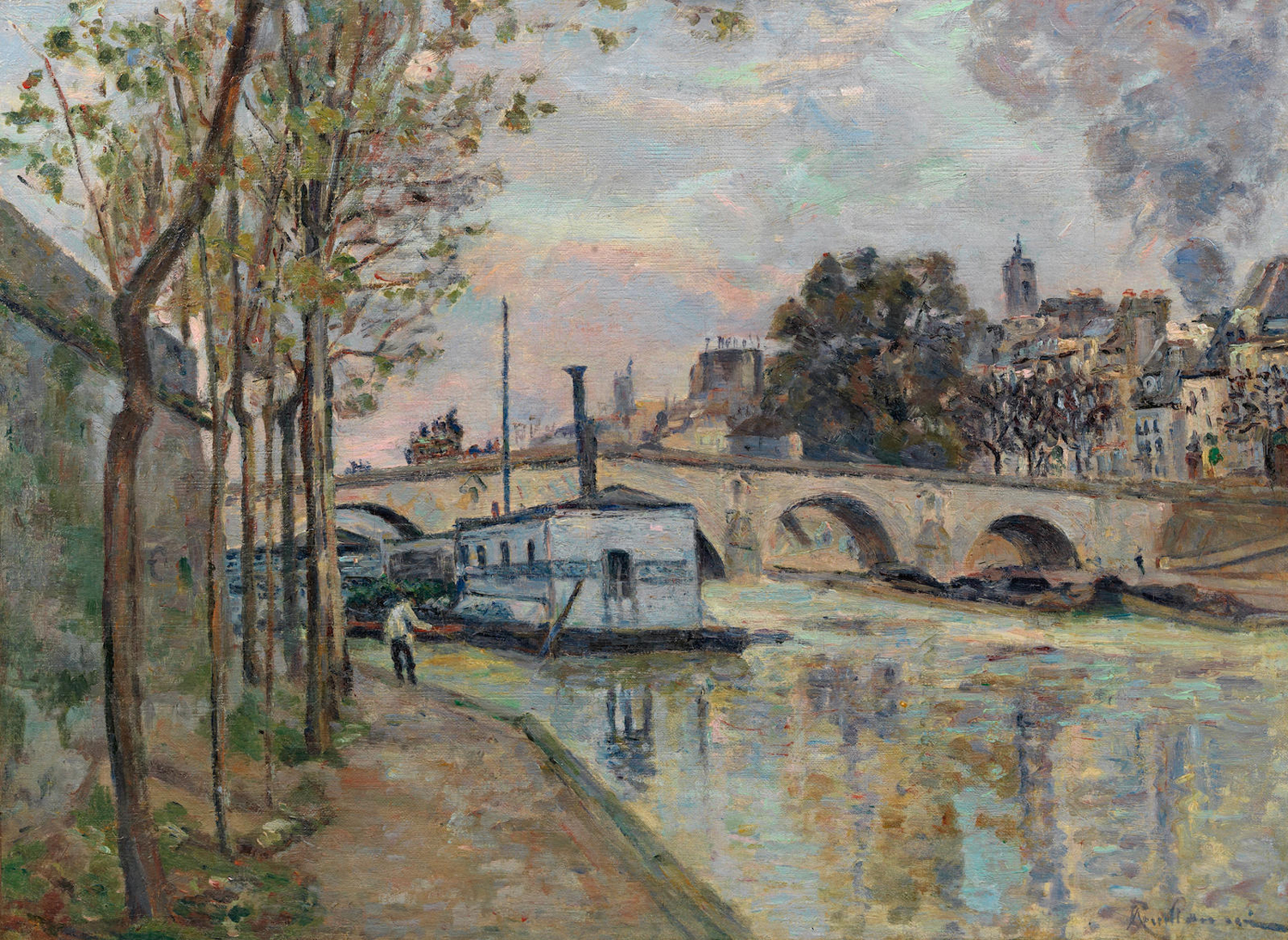 The Seine River, Paris, 1874