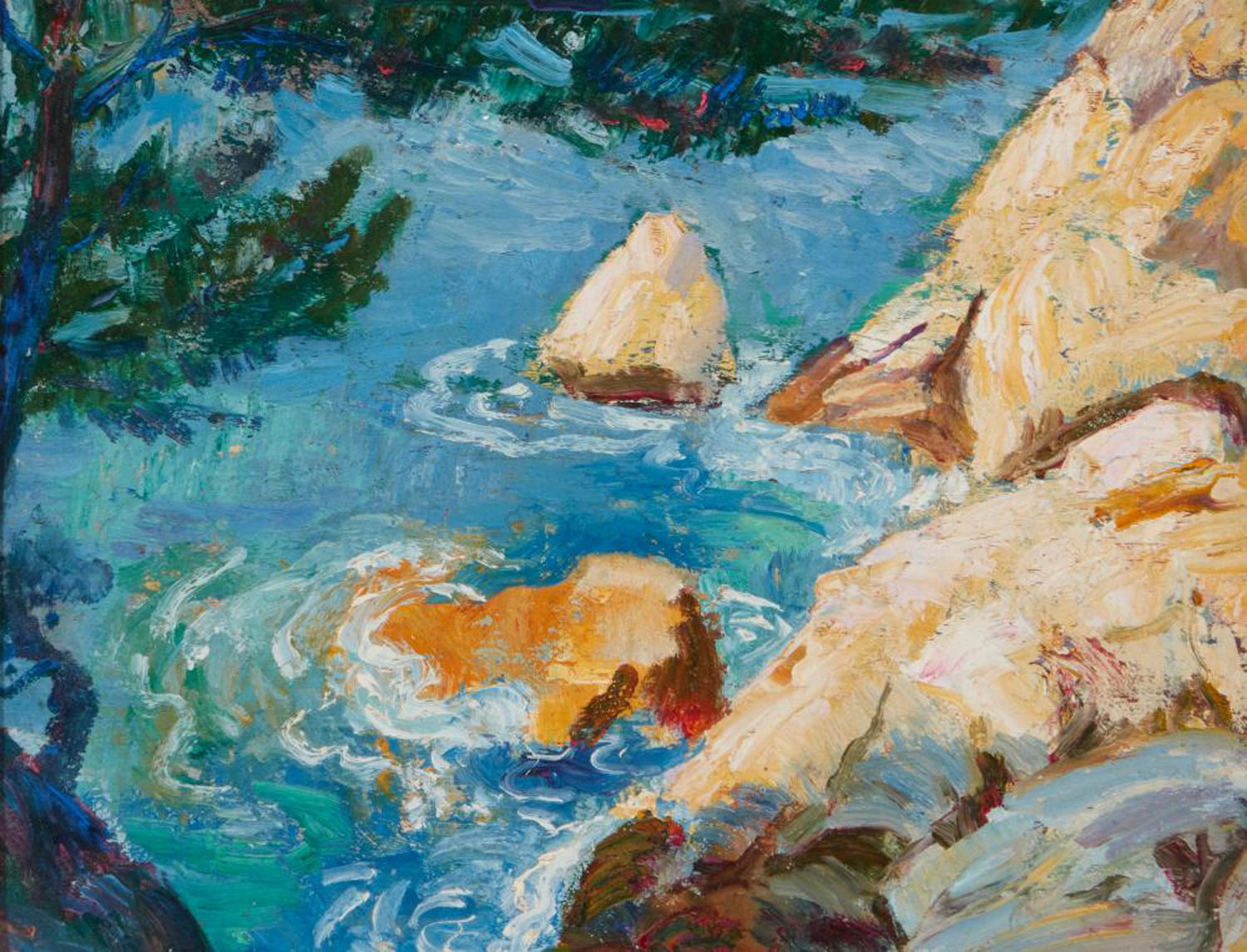 Sun on Coastal Rocks