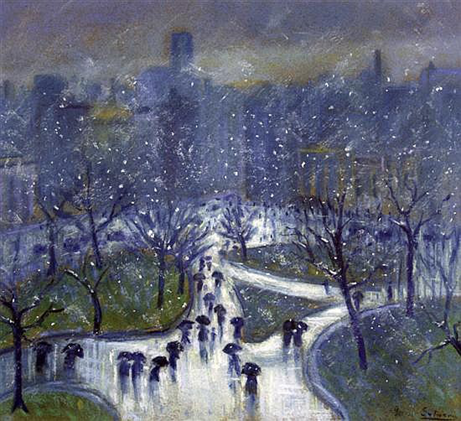 Winter, Union Square, New York, 1919