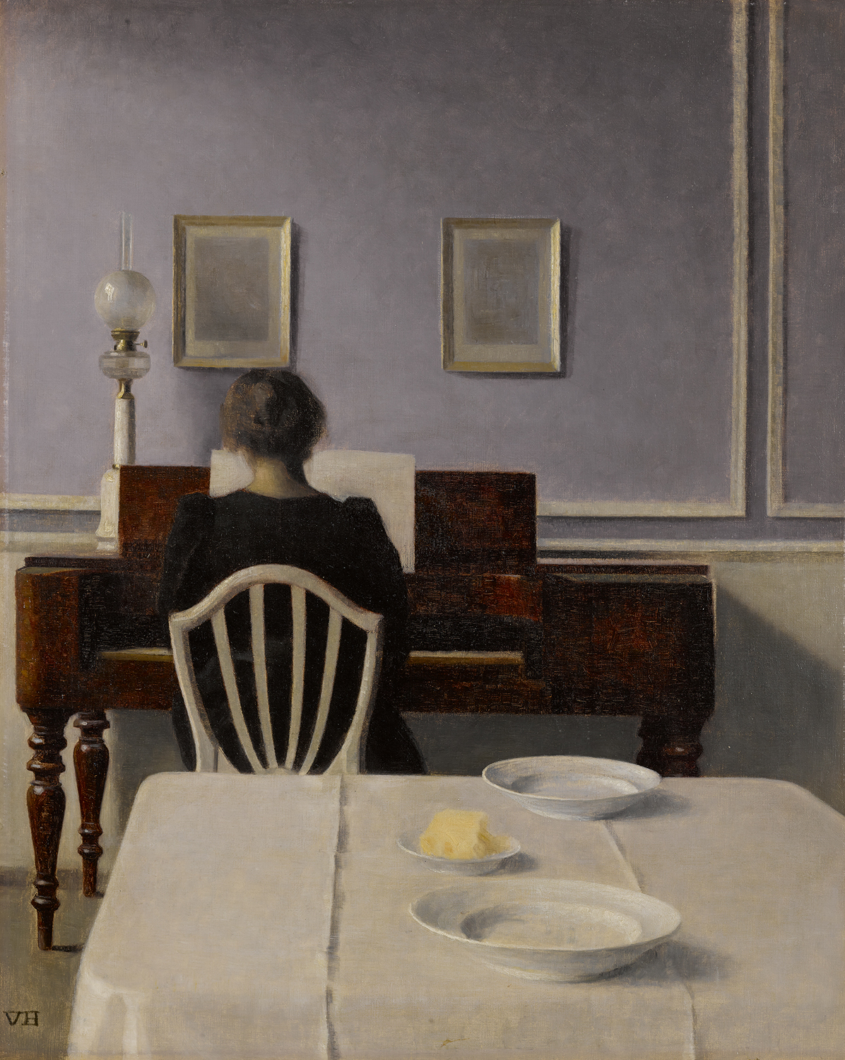 Interior with Woman at Piano,  Strandgade 30, 1901