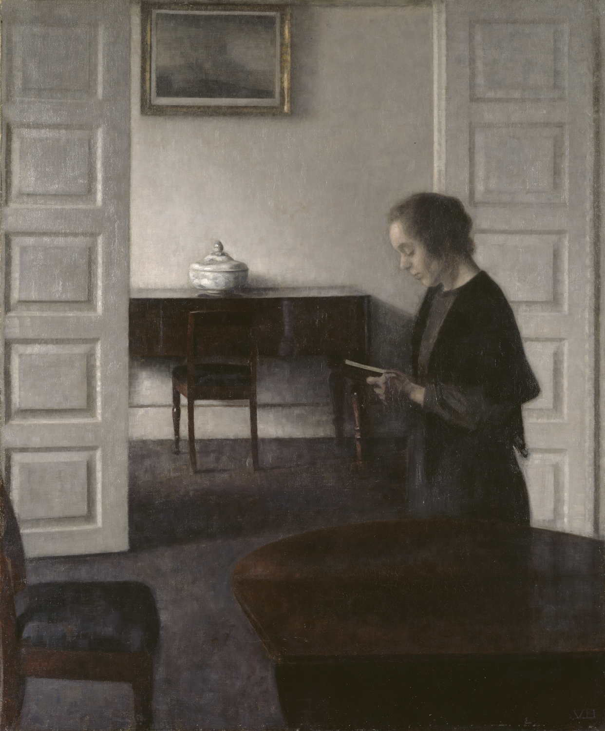 Interior with a Lady Reading, 1900