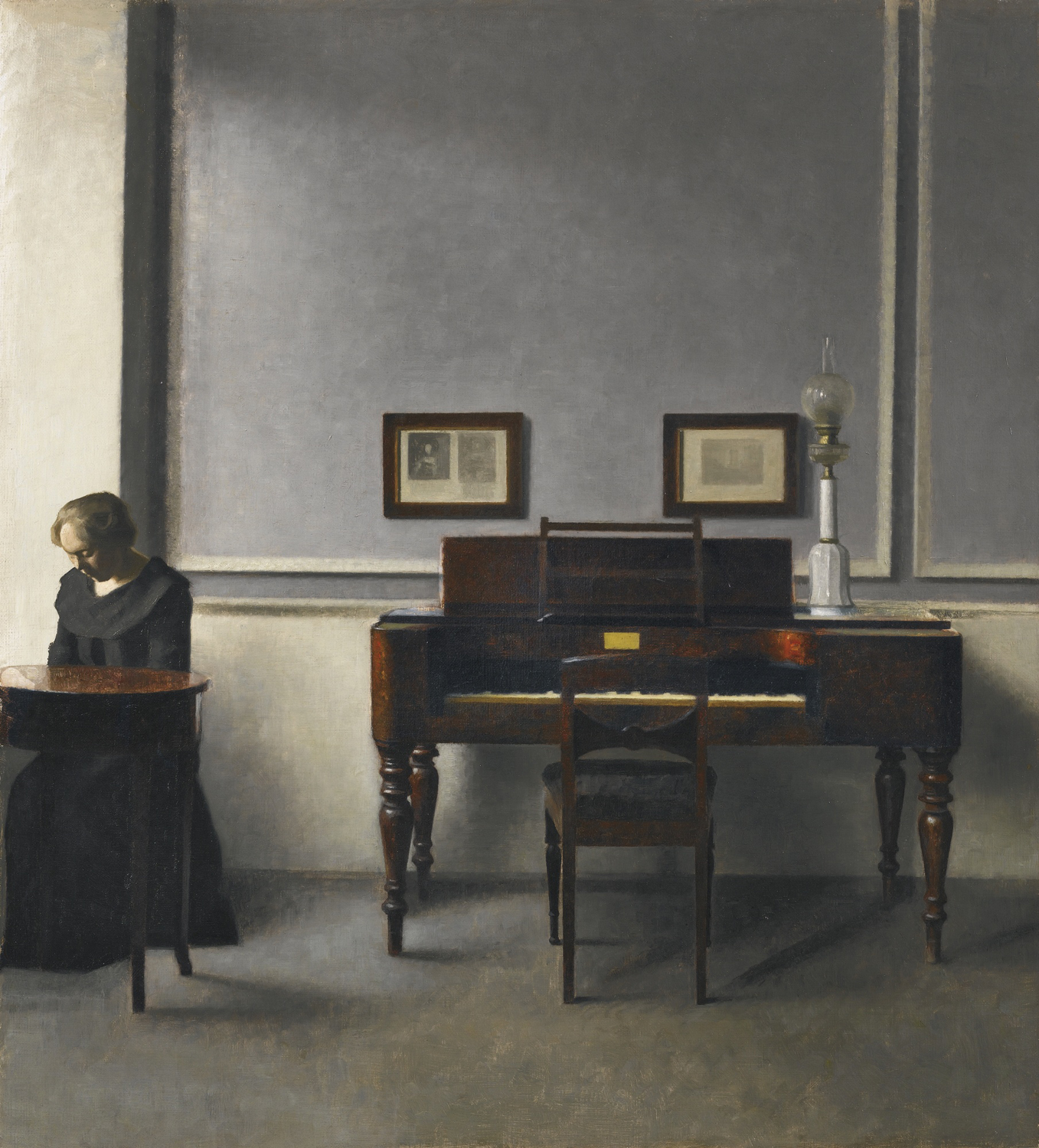Ida in an Interior with Piano, 1901