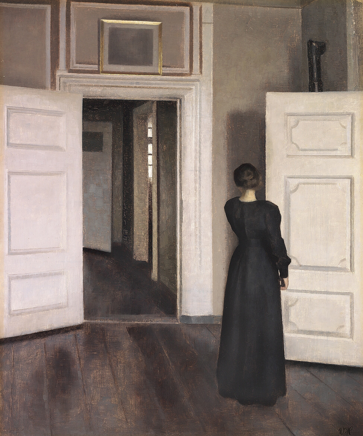 Interior with the Artist's Wife Ida in their home at Strandgade 30, c. 1905
