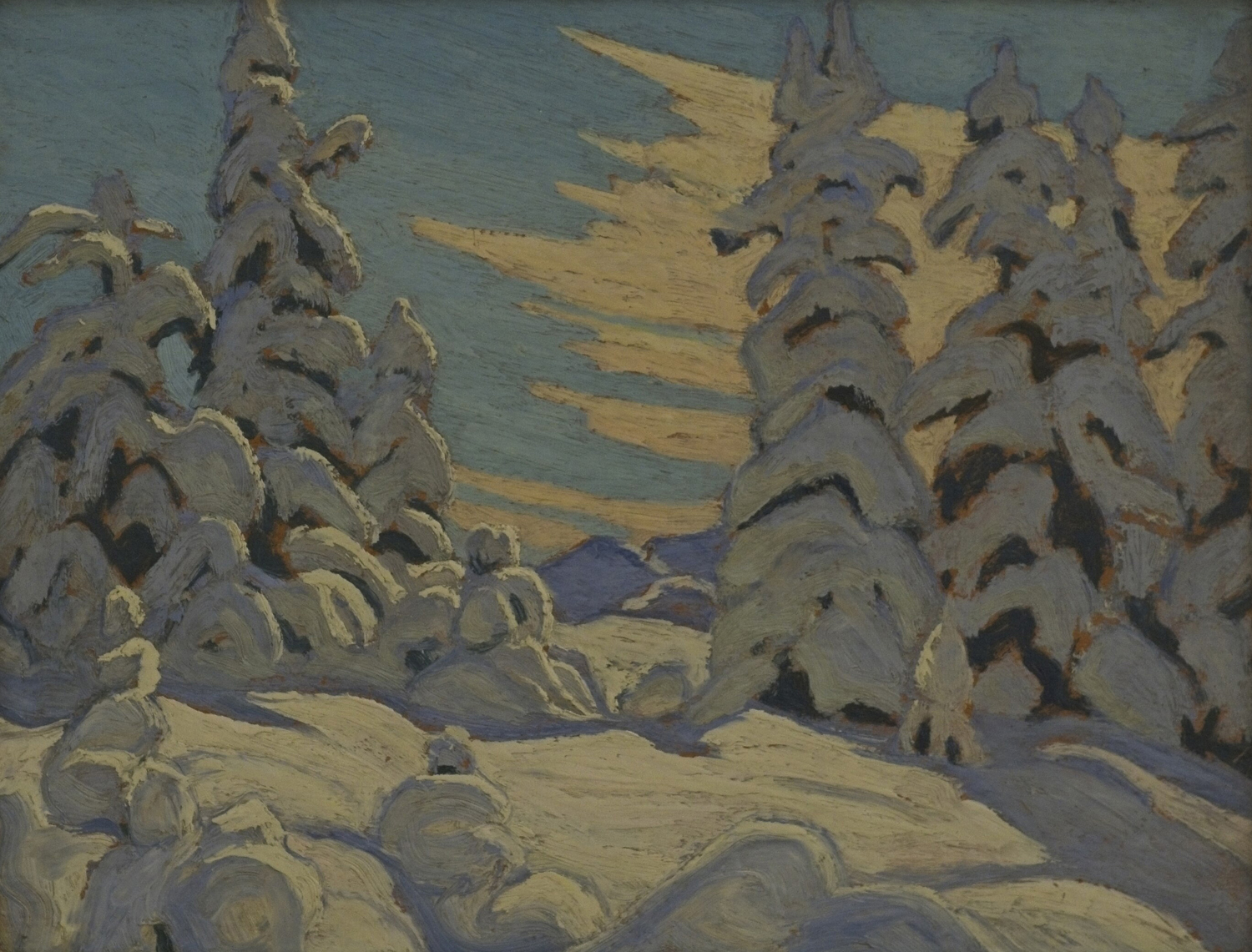 Trees and Snow, 1924