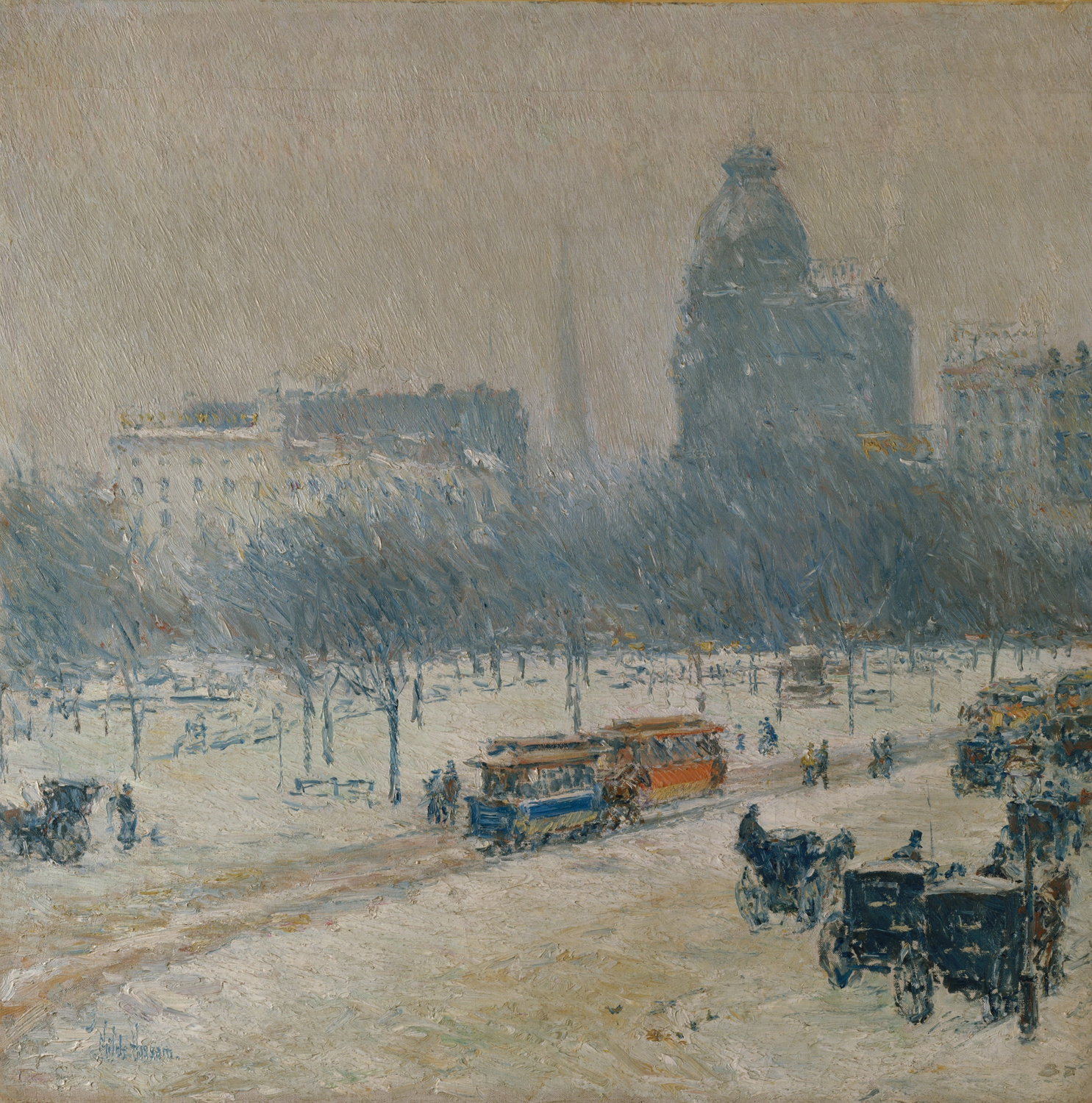 Winter in Union Square, 1889