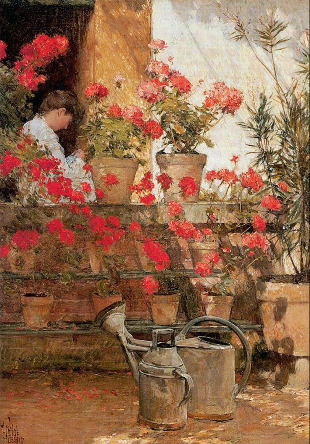 Geraniums, c. 1888-89