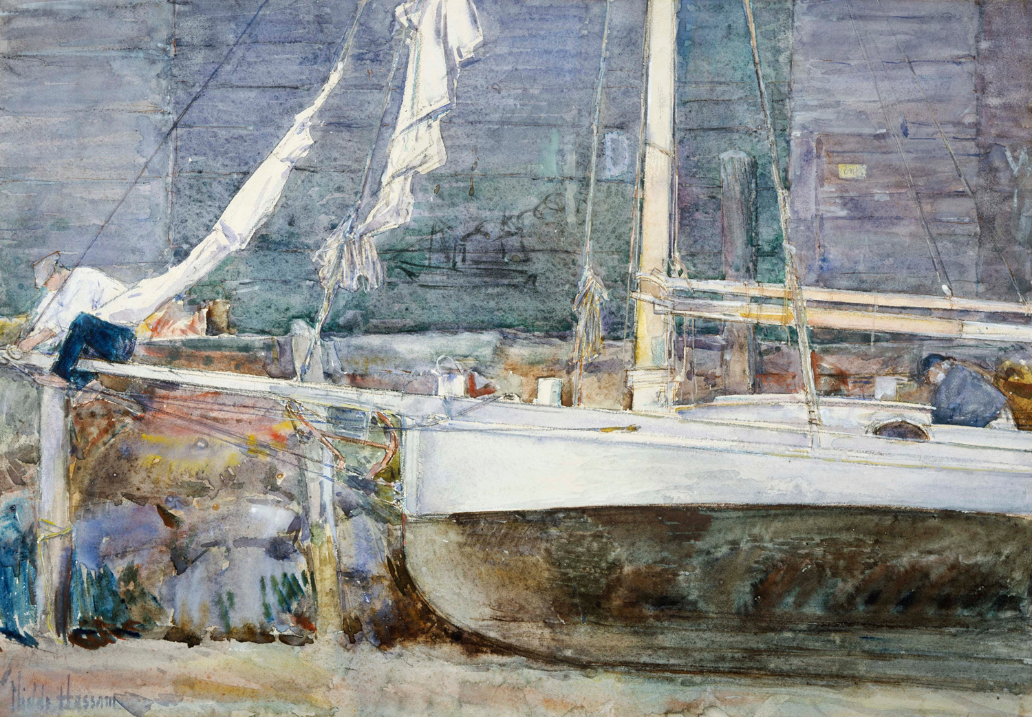 Drydock, Gloucester, c. 1880s