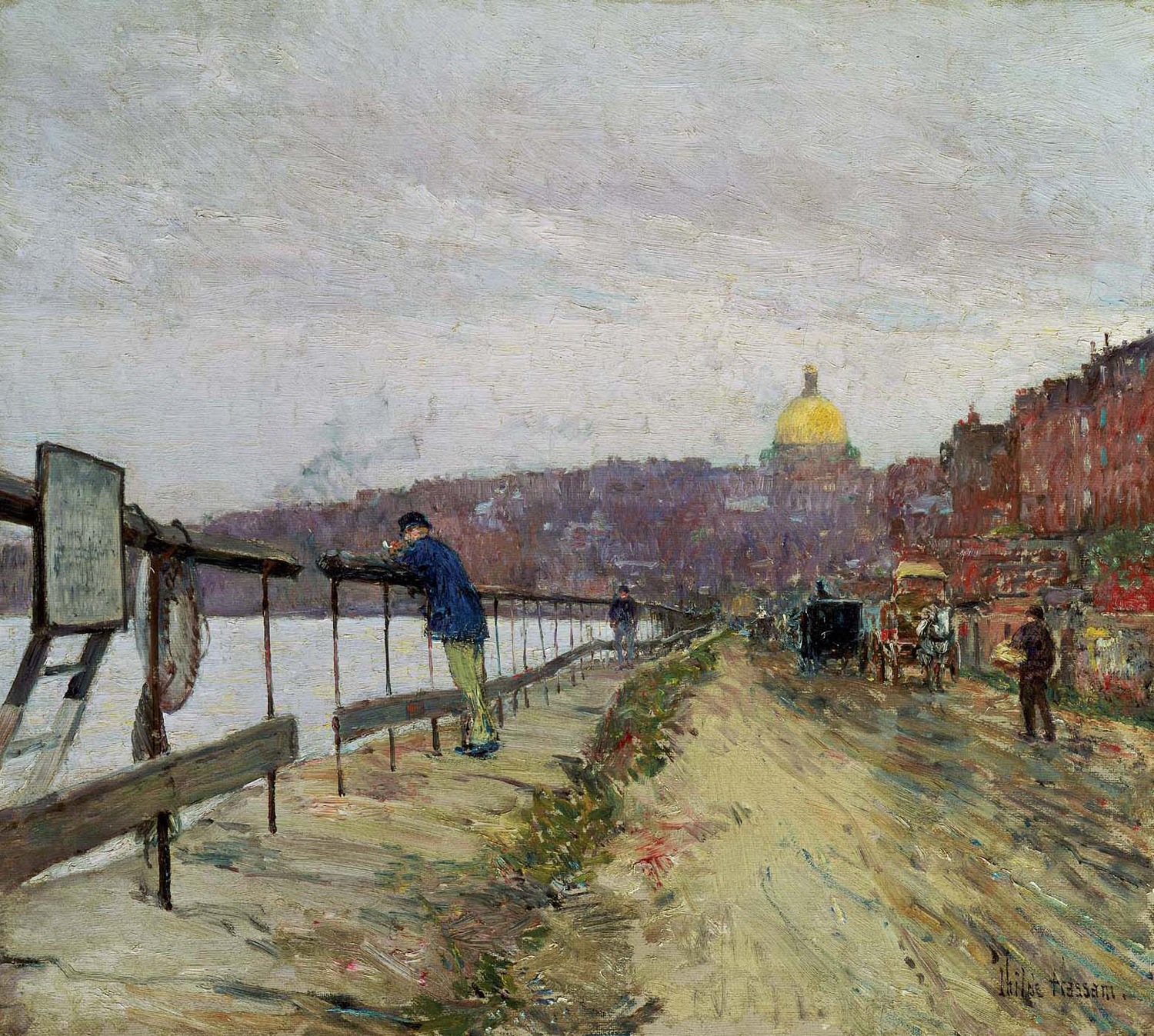 Charles River and Beacon Hill, 1892