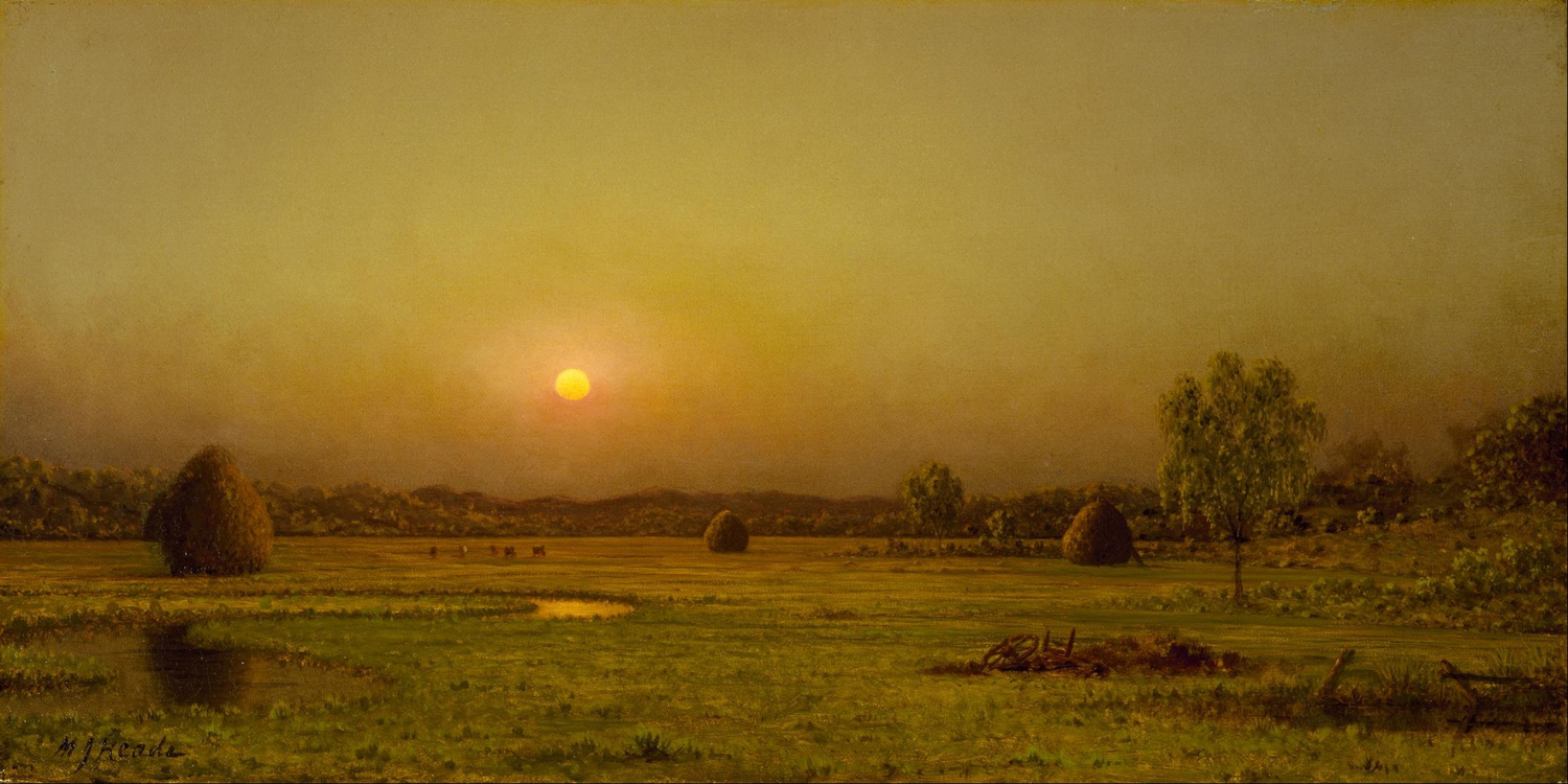 Marsh Sunset, Newburyport, Massachussetts, 1876