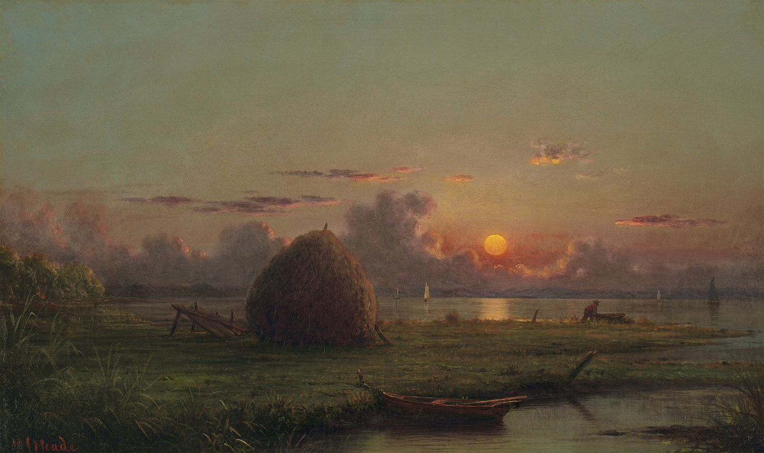 Haystacks at Sunset, 1880