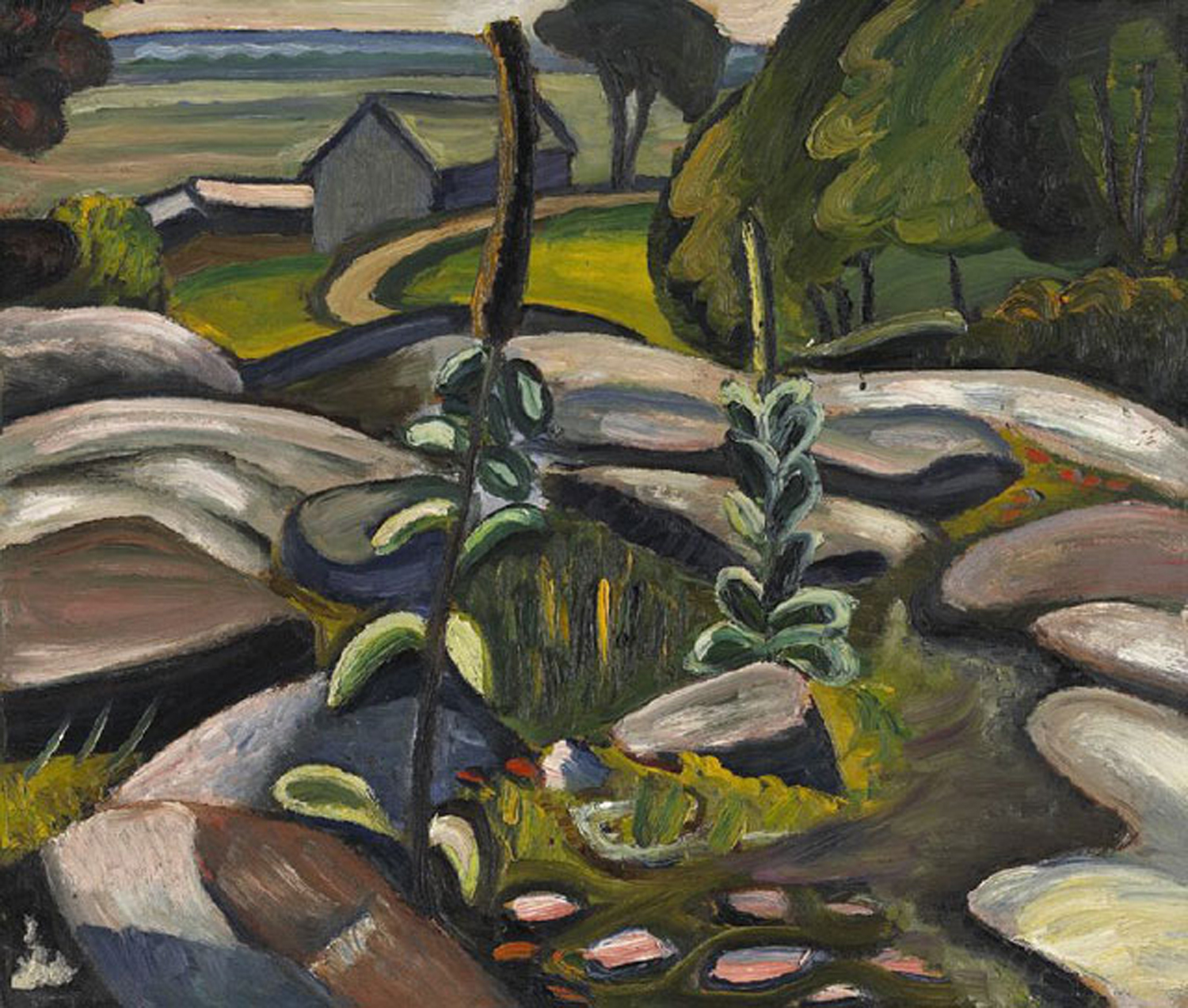 Mulleins and Rocks, c. 1933