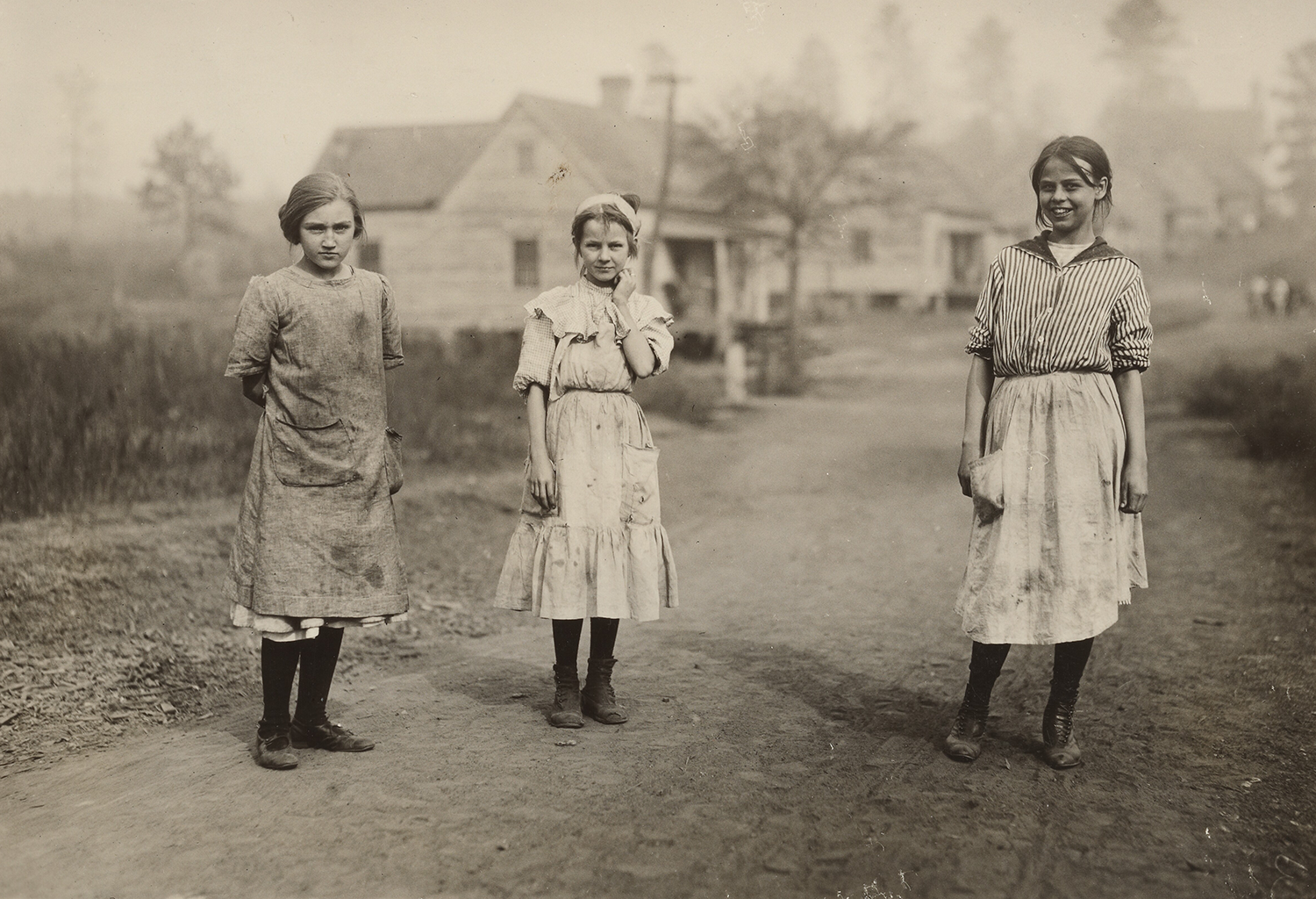 Three Young Workers in Kosciusko Cotton Mills, Mississippi