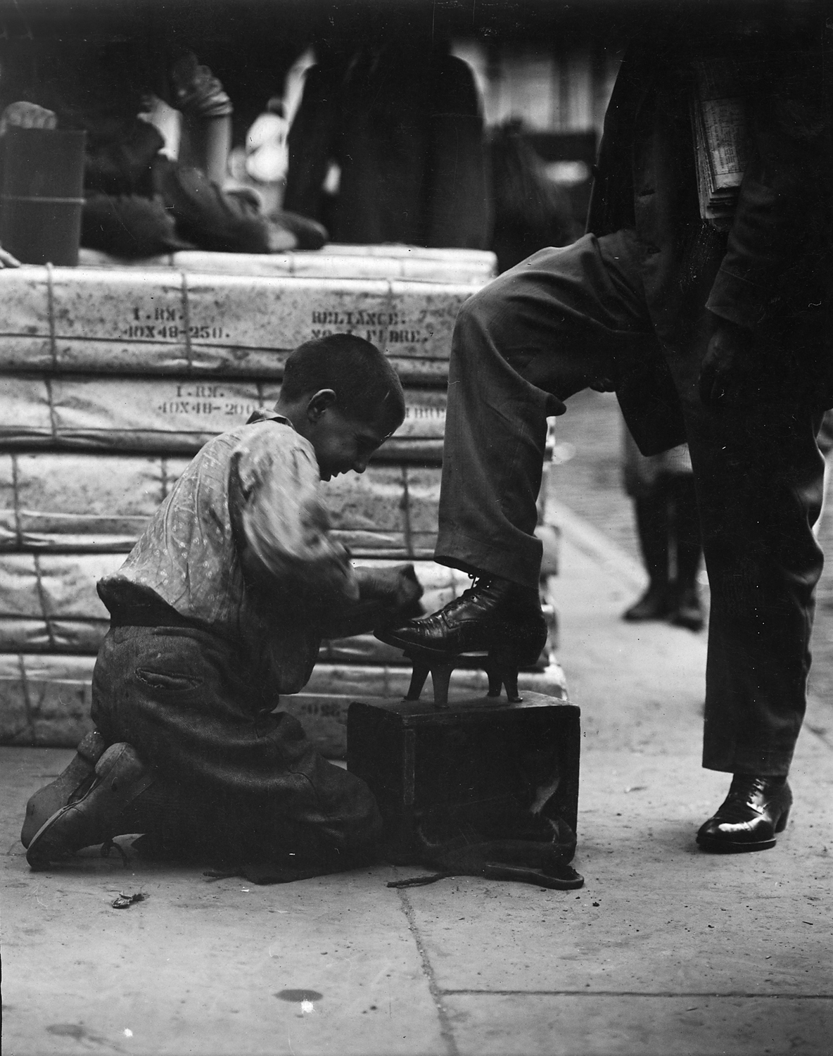 Bowery Bootblack, New York City, 1910