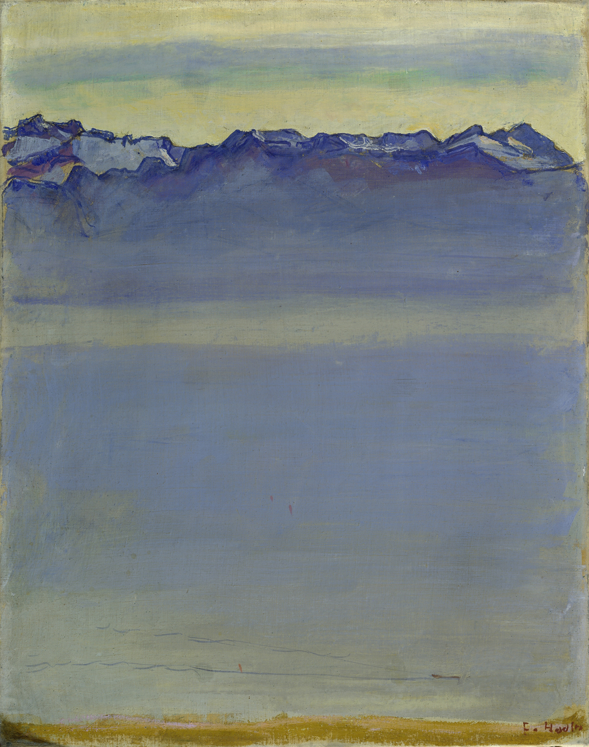 Lake Geneva with the Savoy Alps, 1907