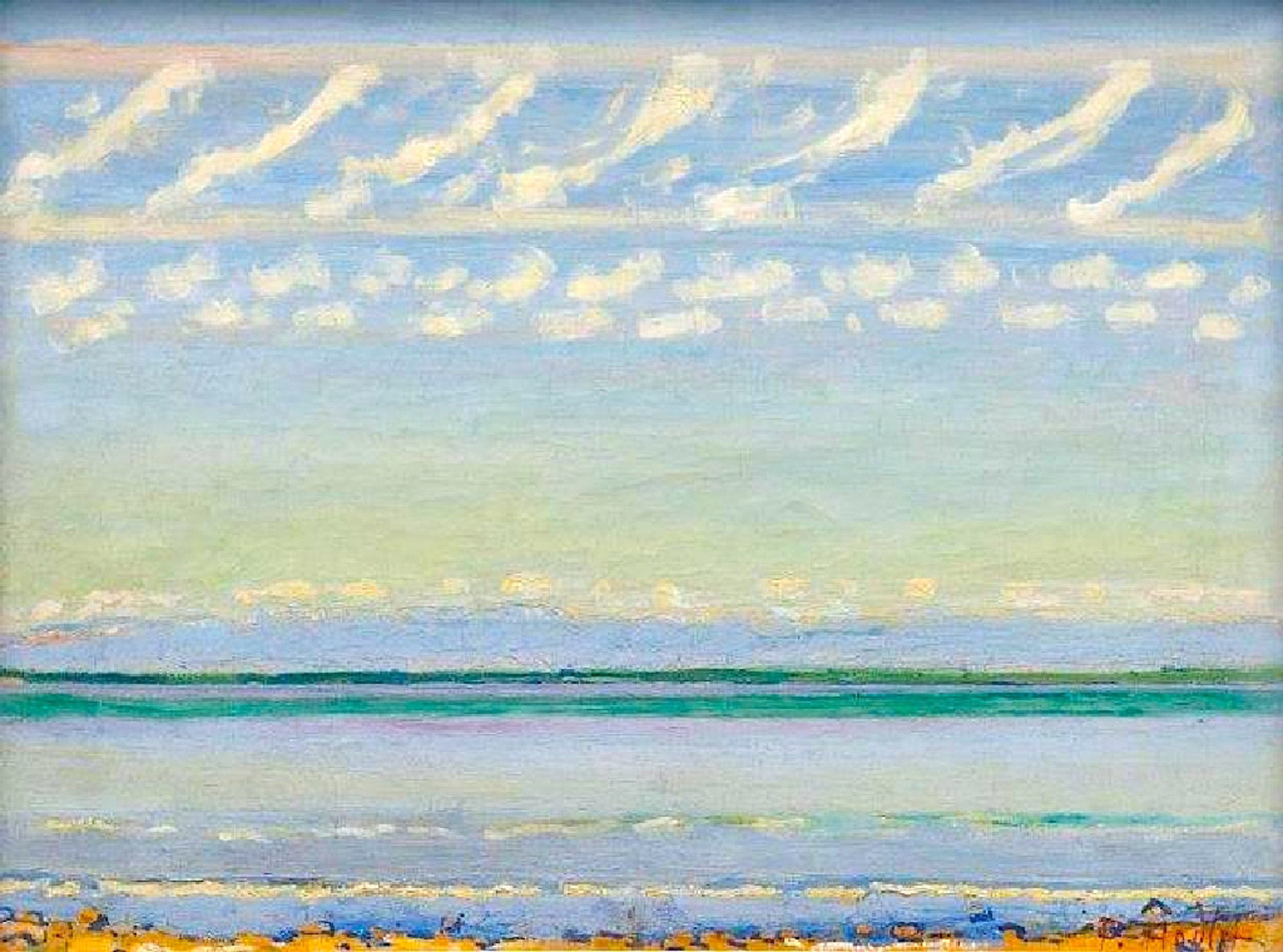 Rhythmic Landscape on Lake Geneva, 1908