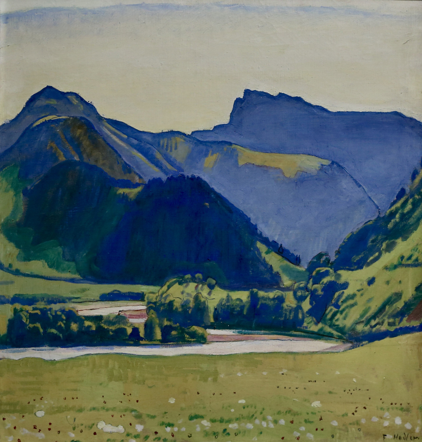 Evening landscape at Rossiniere, 1907