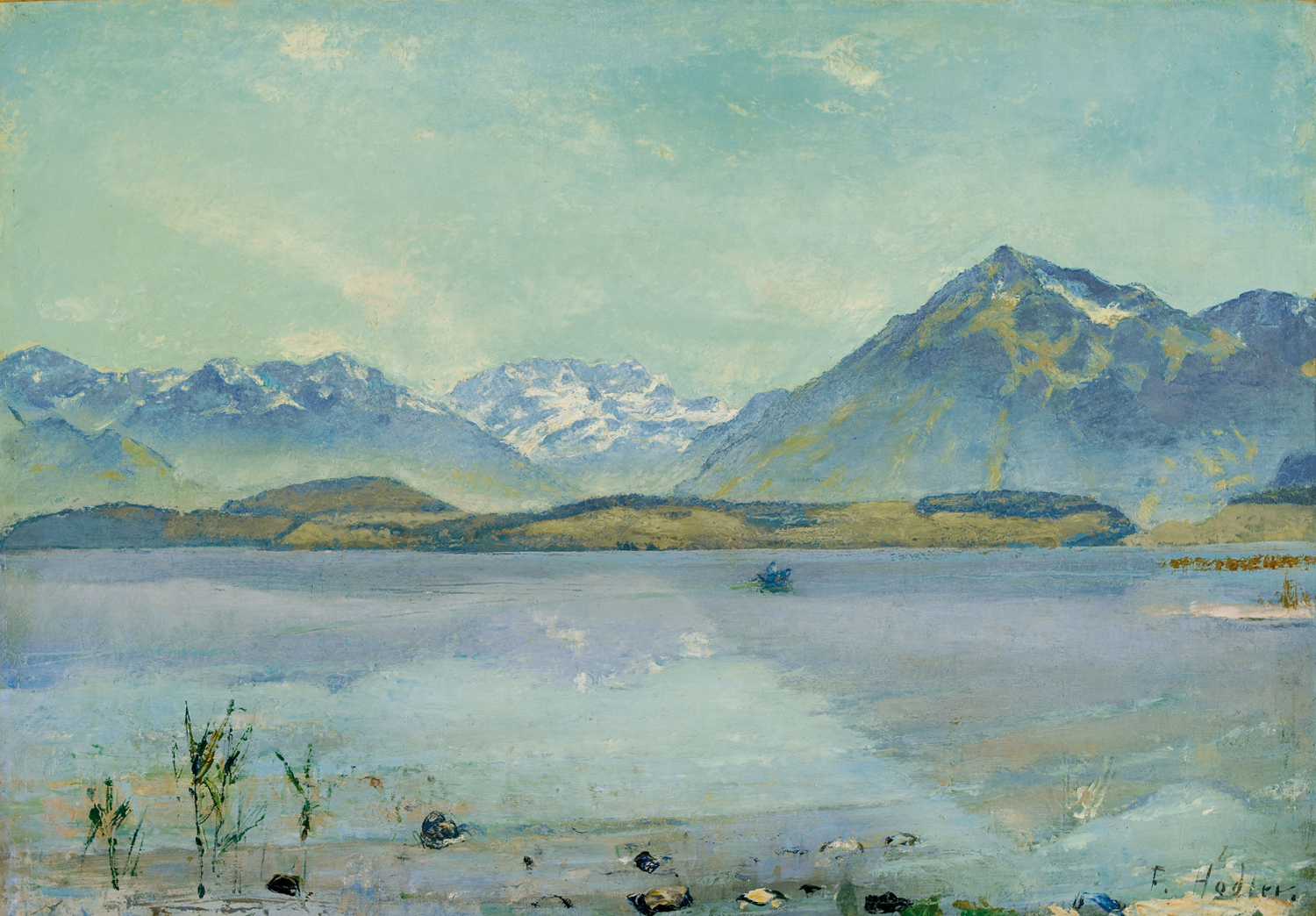 Lake Thun with Bluemlisalp and Niesen, 1882