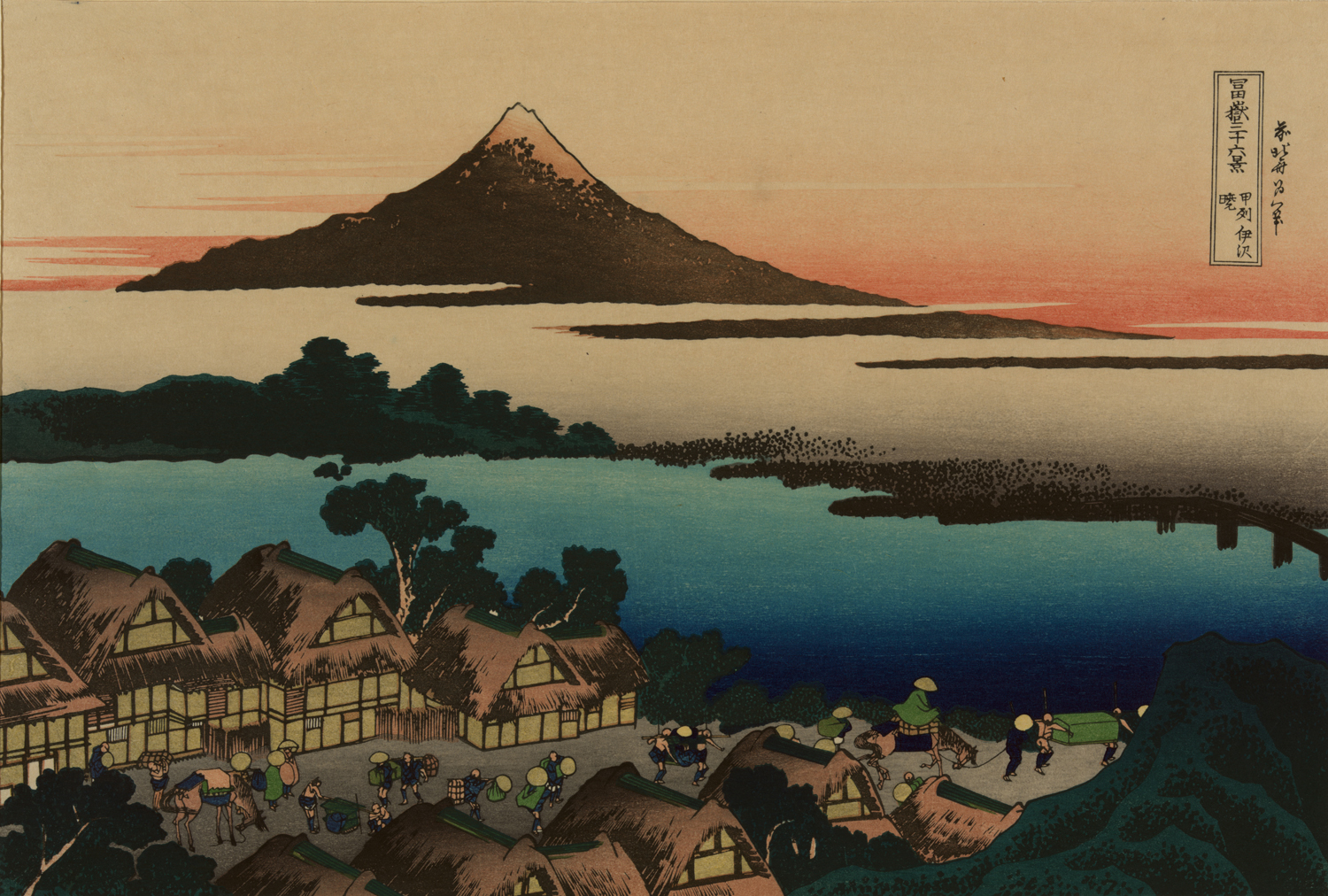 Dawn at Isawa in Kai Province, c. 1830-33