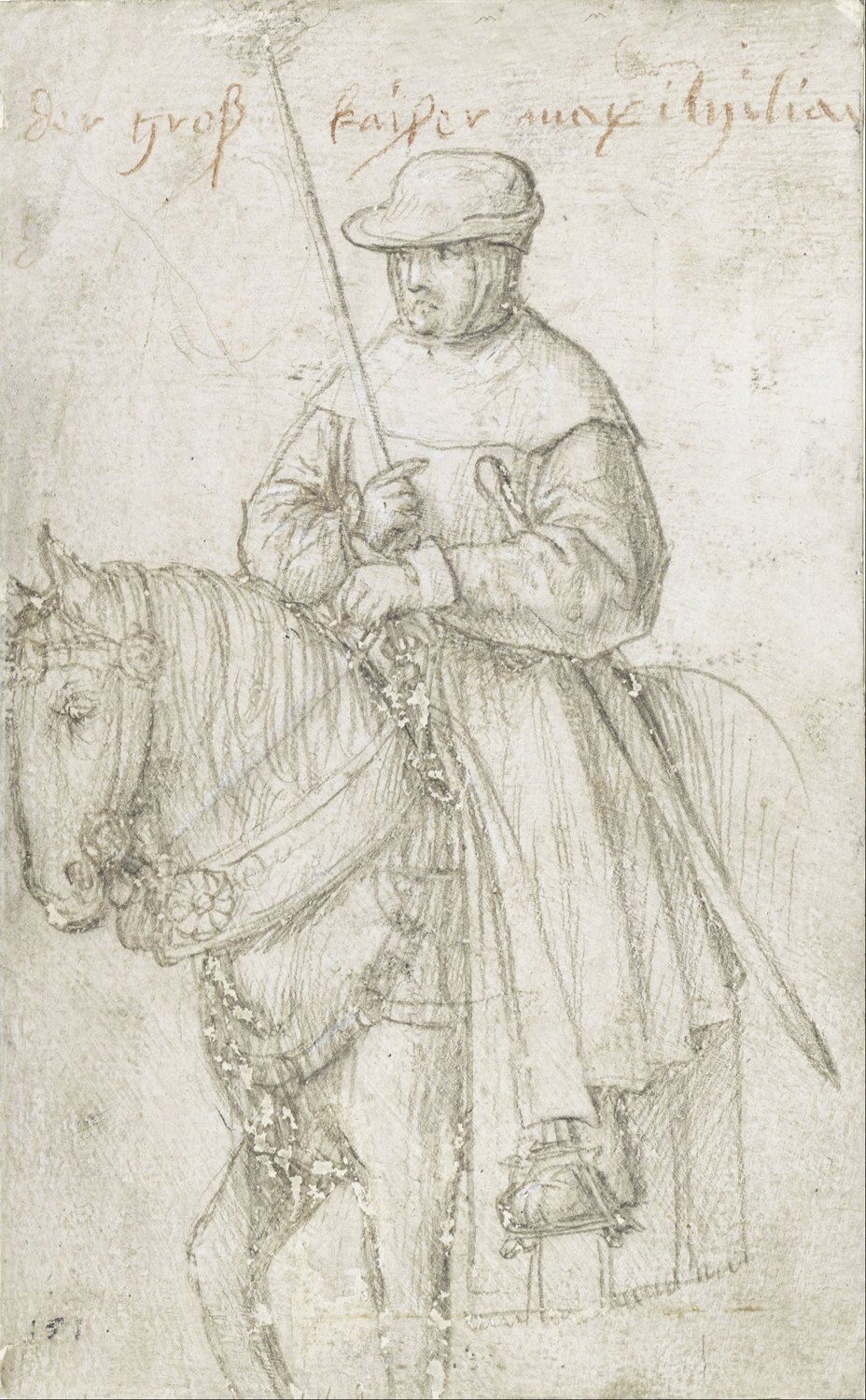 Kaiser Maximillion in Travel Dress on Horseback, c. 1510-13