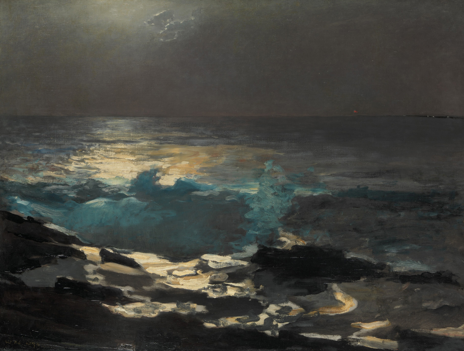 Moonlight, Wood Island Light, 1894