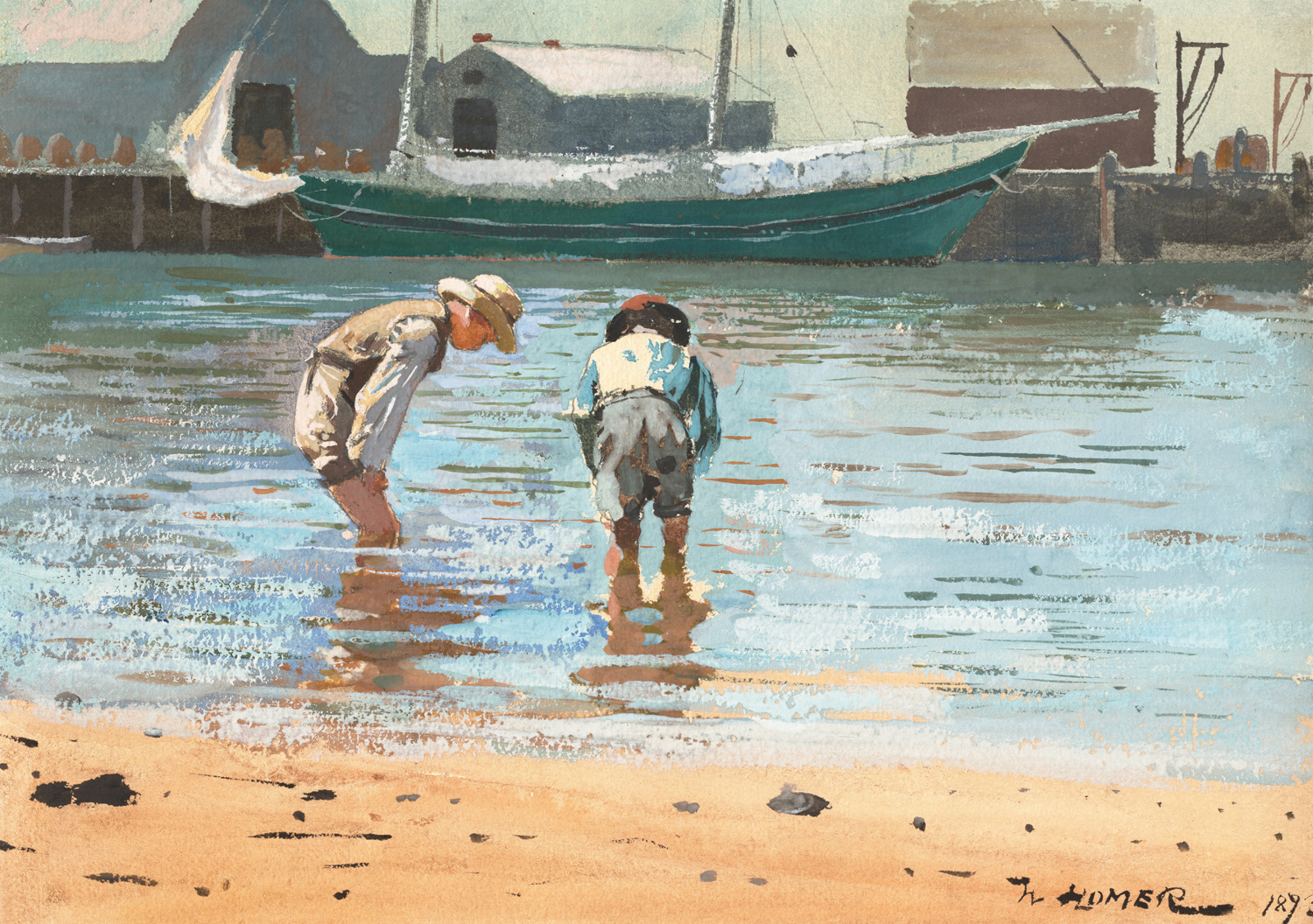 Boys Wading, 1873