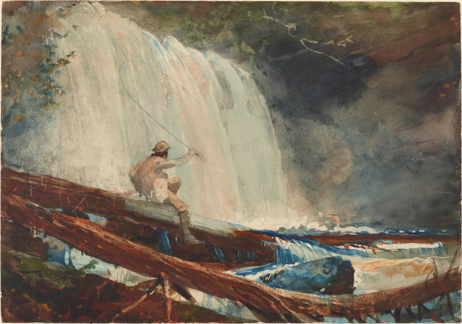 Waterfall in the Adirondacks, 1889