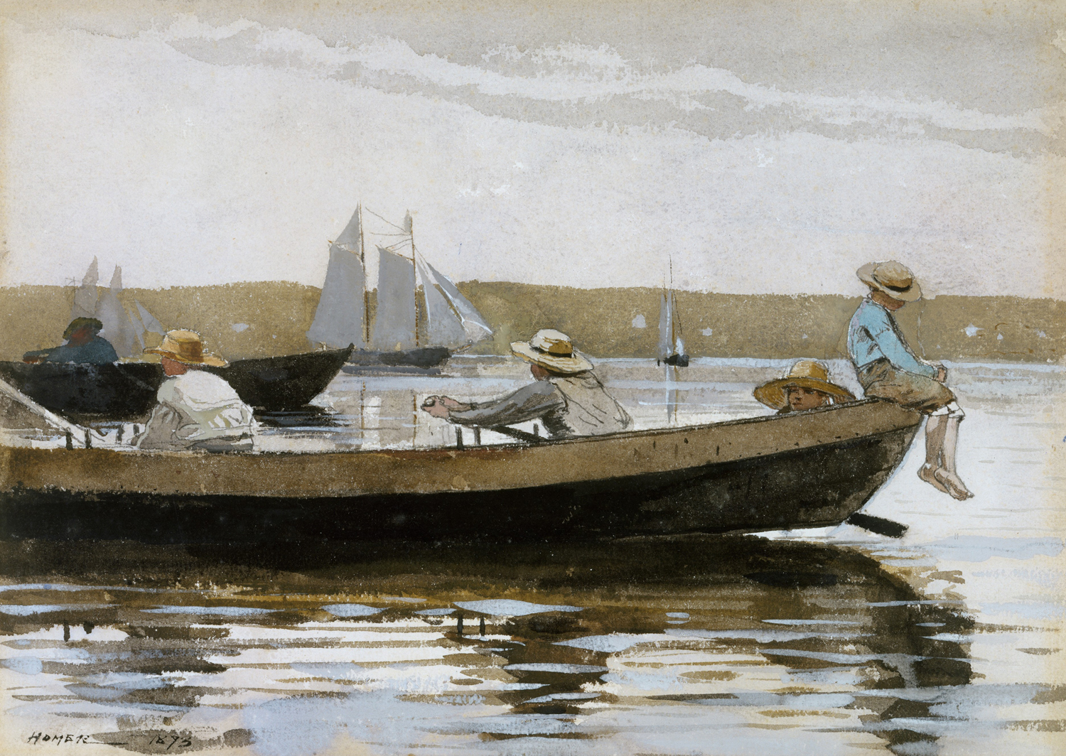 Boys in a Dory, 1873