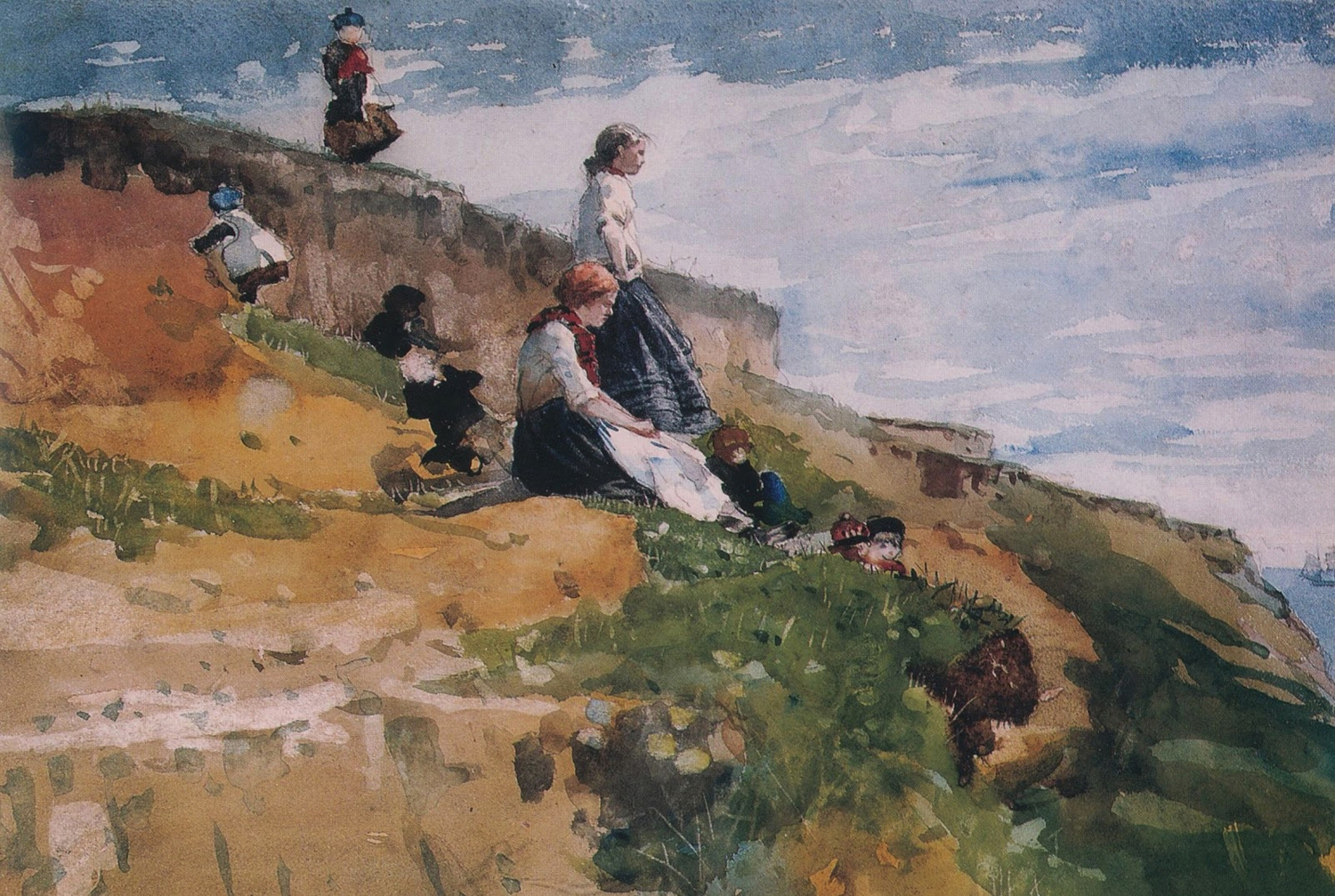 On the Cliff, c. 1881
