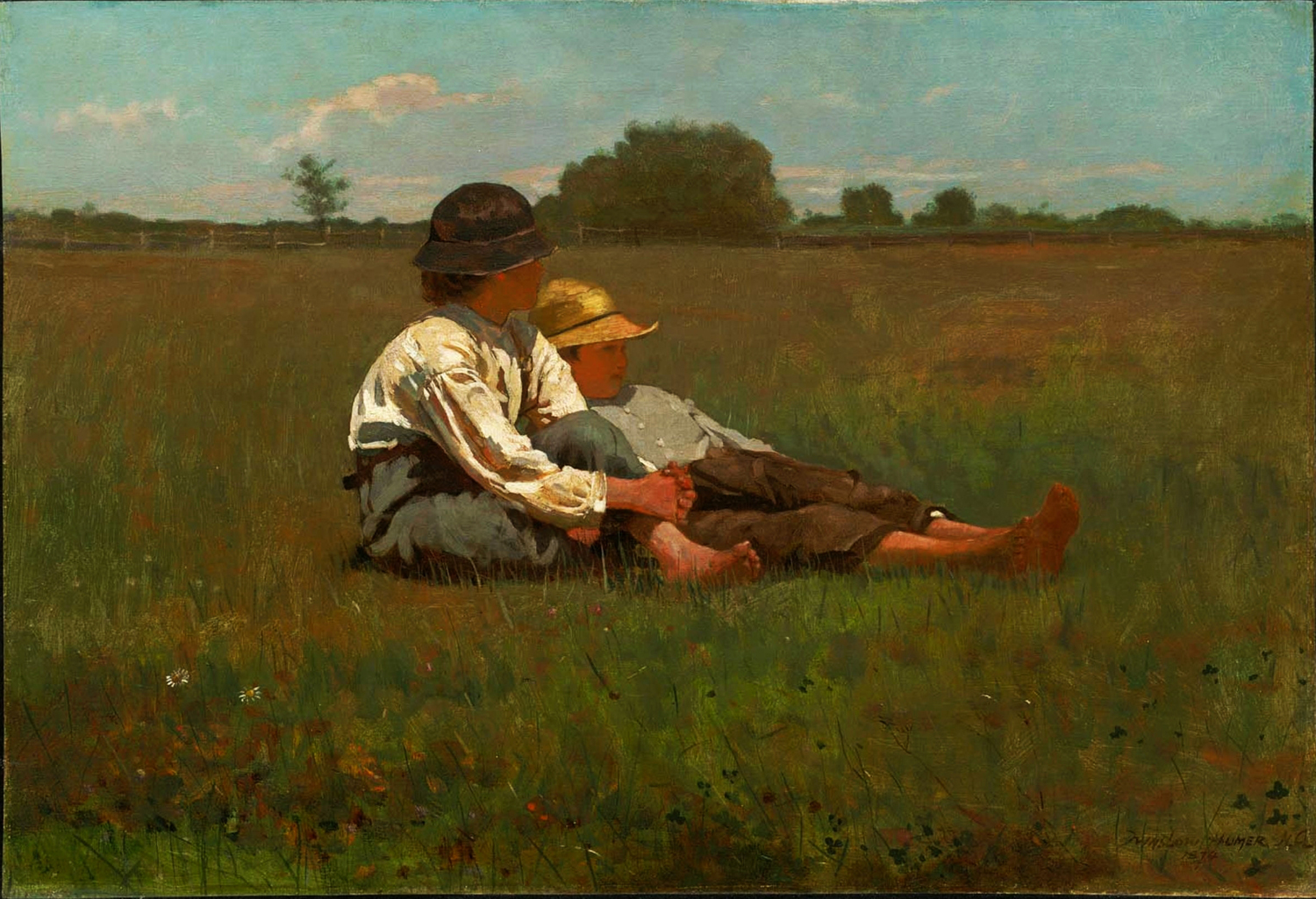 Boys in a Pasture, 1874