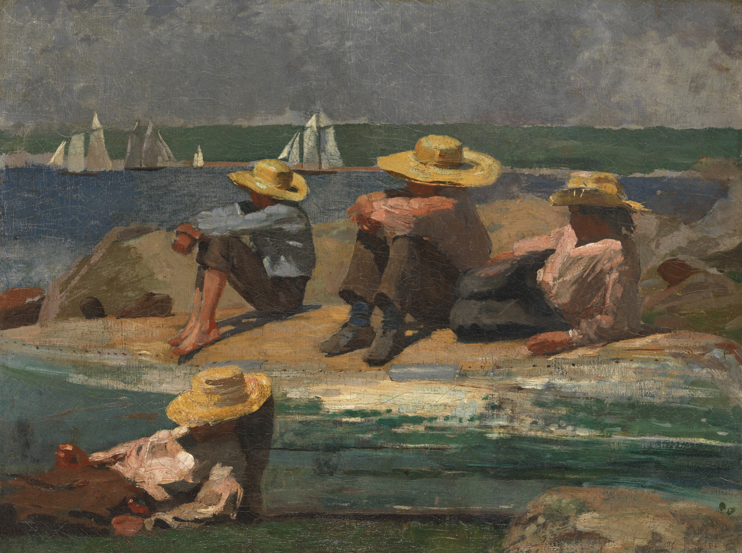 Children on the Beach, 1873