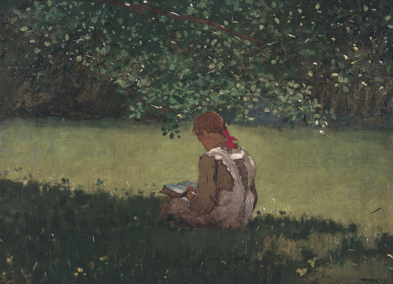 Reading by the Brook, 1879