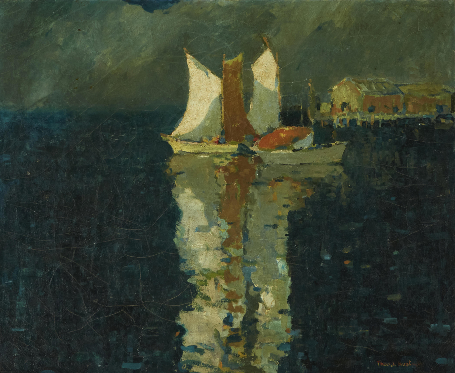 Three Sails Reflected, 1926