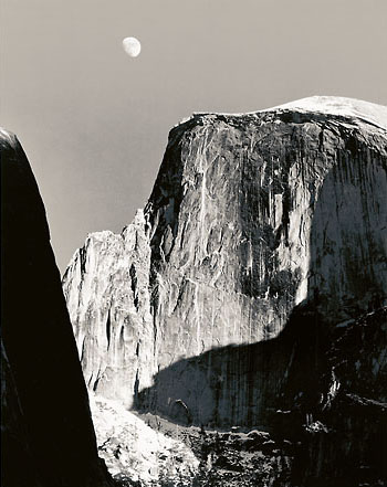 Moon and Half Dome