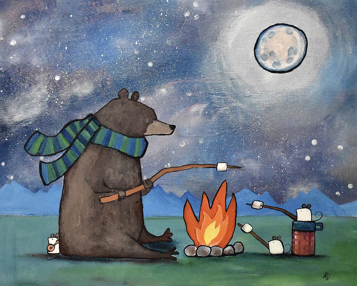 Camping Bear Mouse