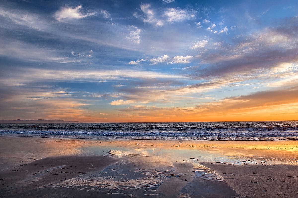 Cloud Reflections - Twin Lakes Beach