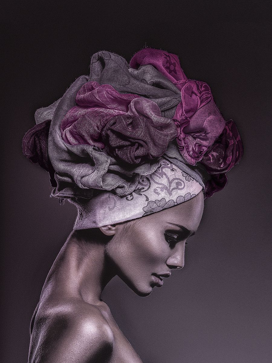 Woman In Thought, Magenta