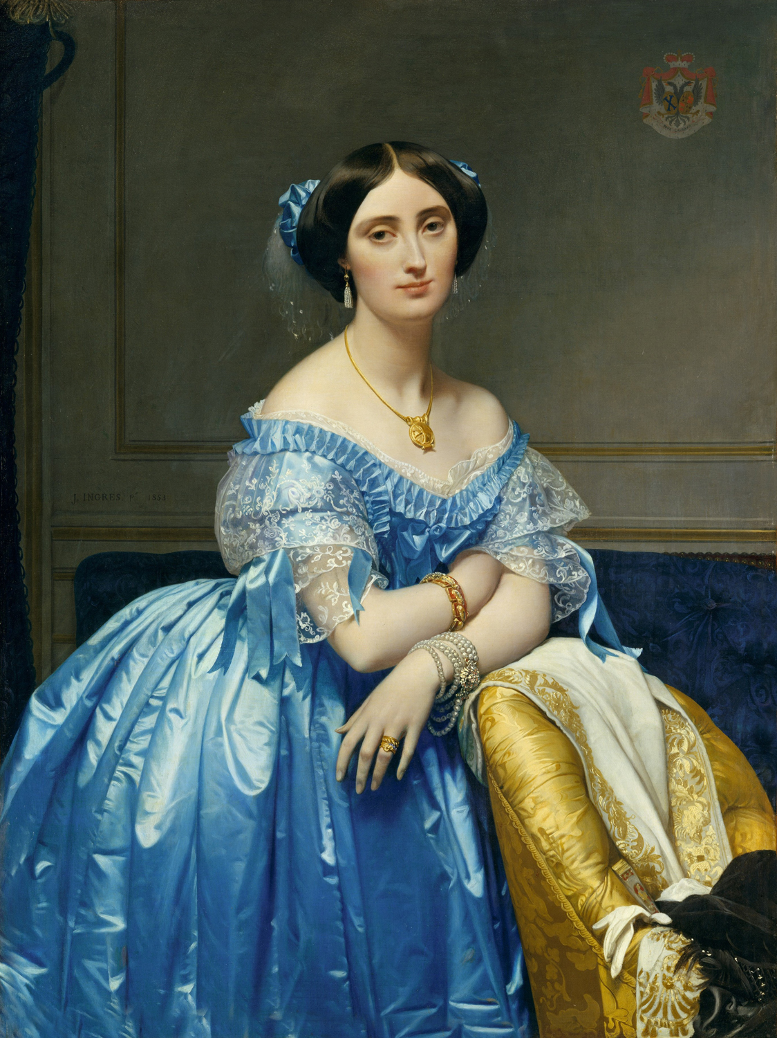 Portrait of Princess Albert de Broglie, 1851-53