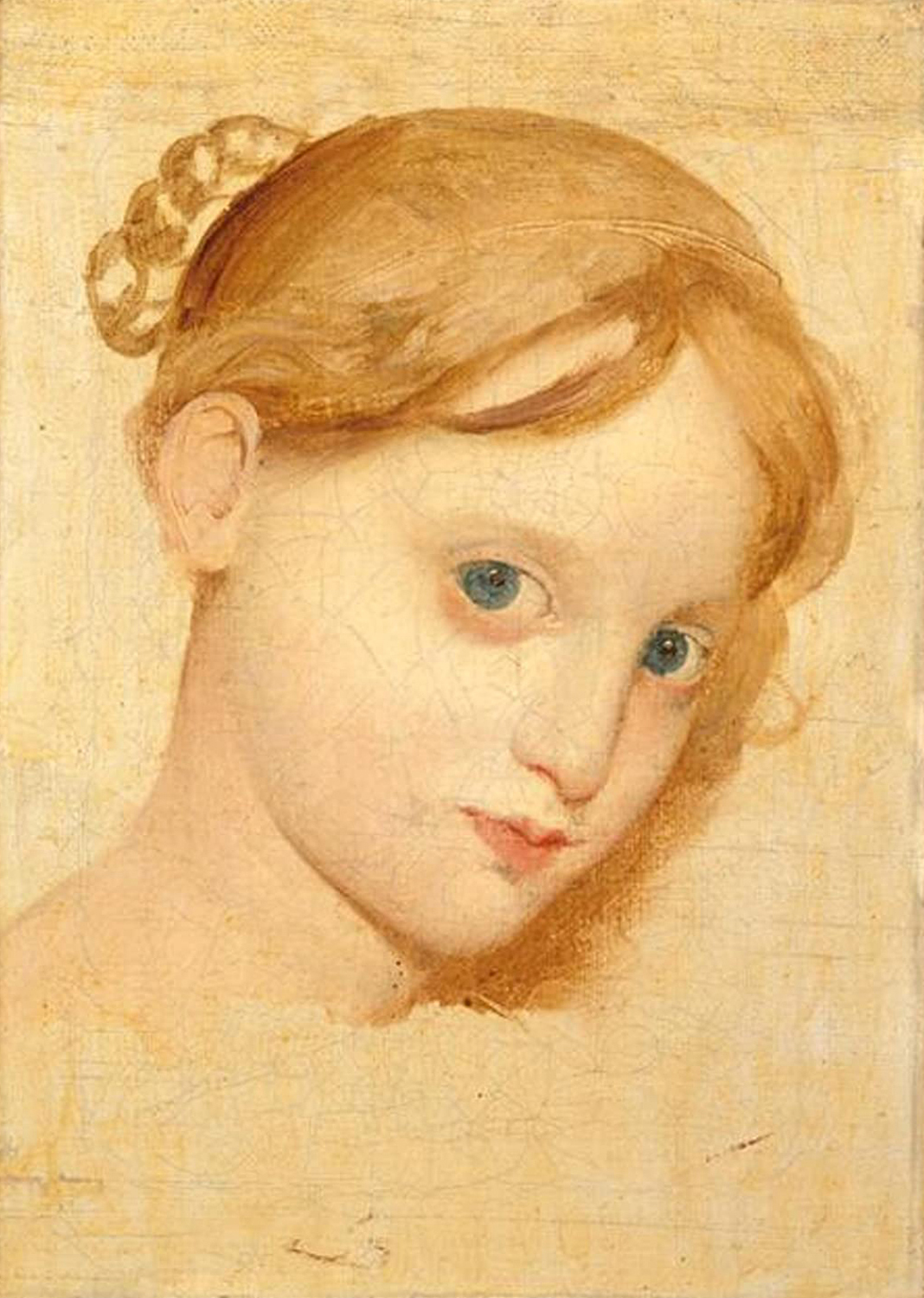 Head of a Young Girl with Blue Eyes, 19th century